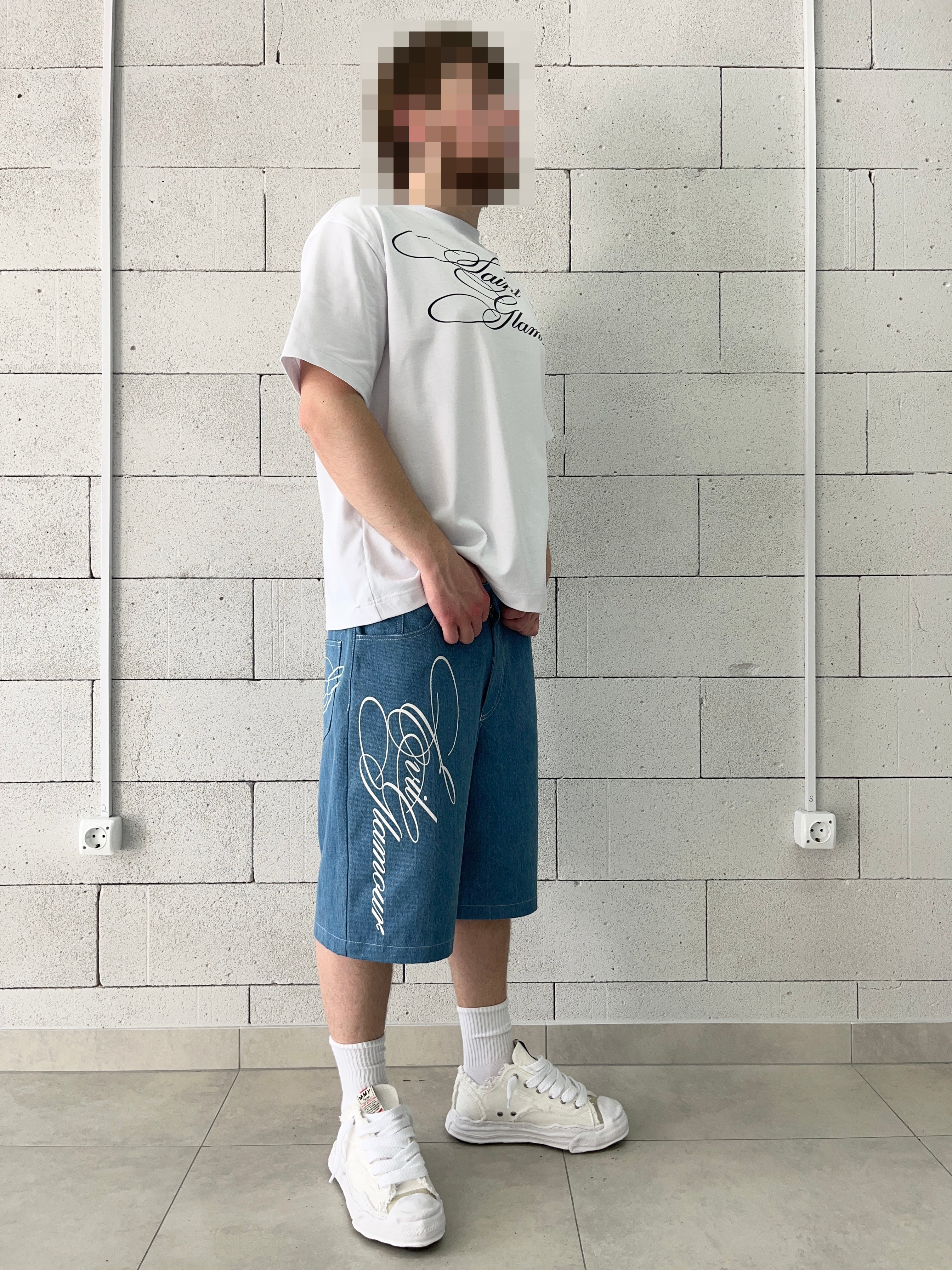 «EVIL GLAMOUR» DENIM SHORTS