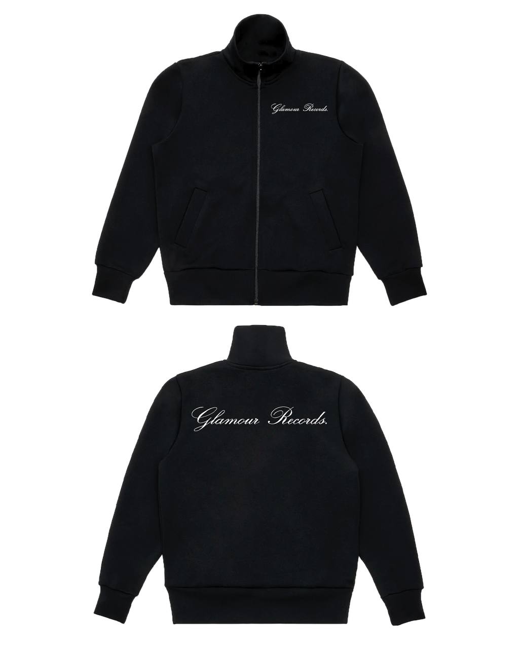 «GLAMOUR RECORDS.» ZIP-UP TRACK JACKET