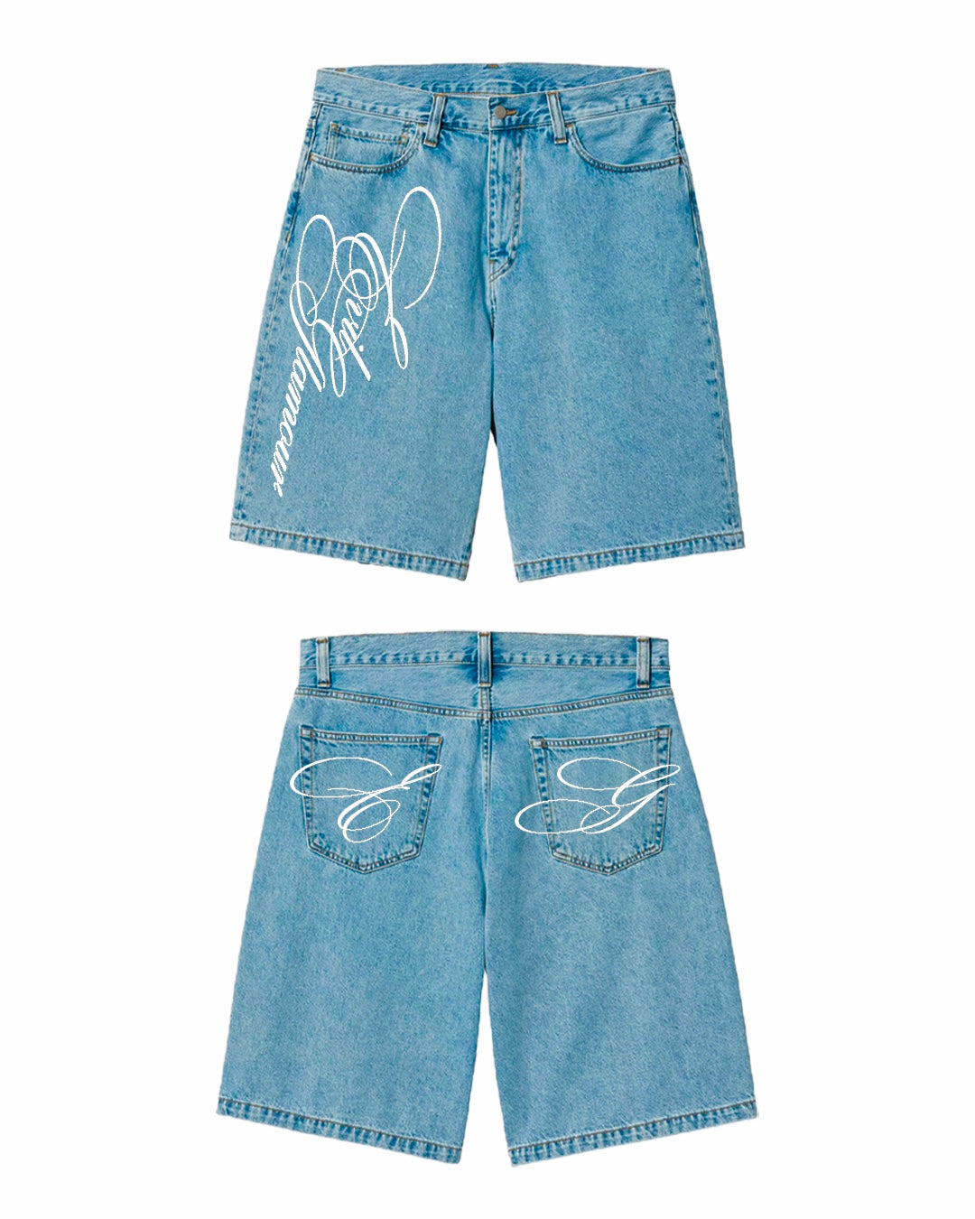 «EVIL GLAMOUR» DENIM SHORTS