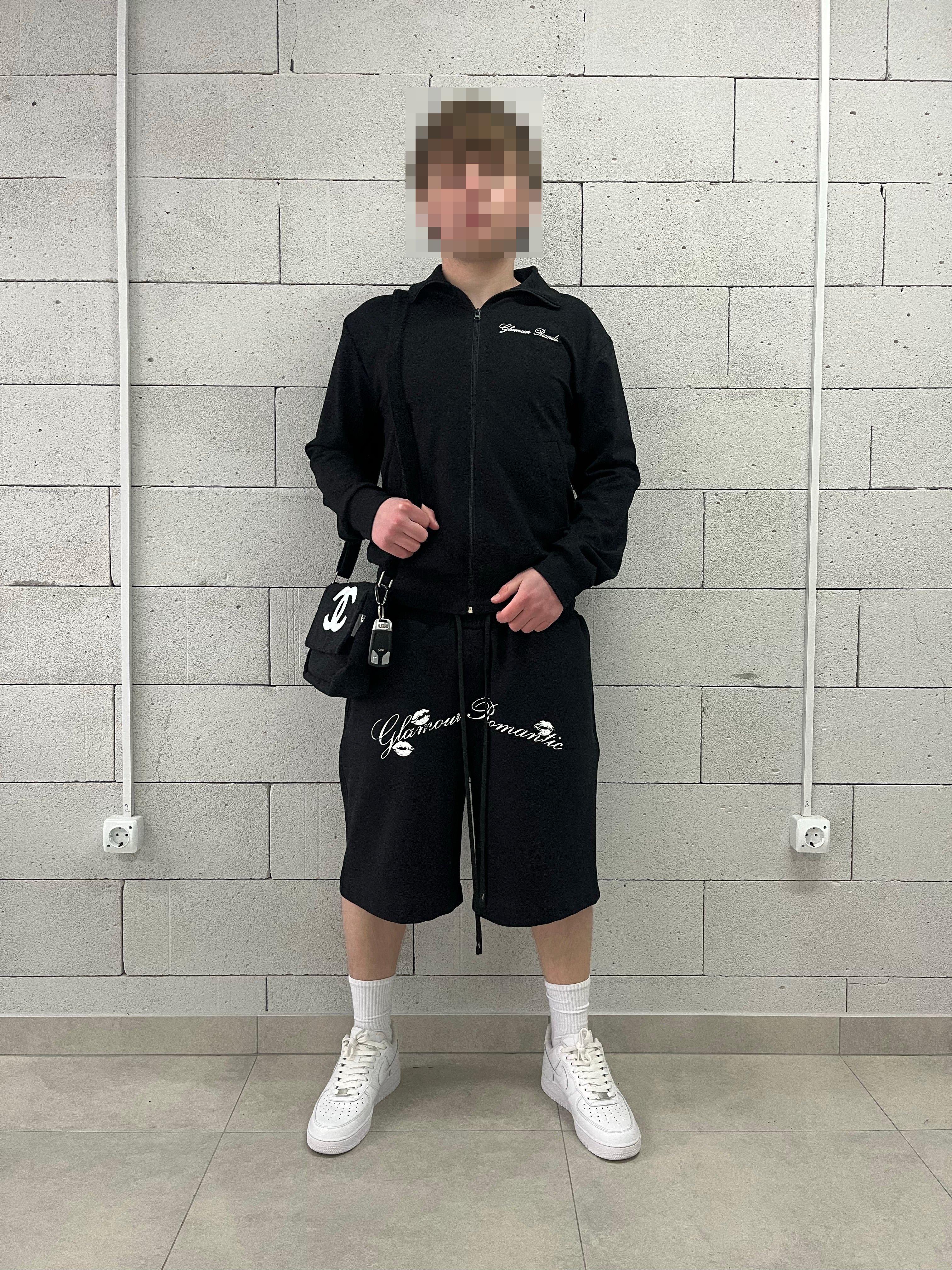 «GLAMOUR RECORDS.» ZIP-UP TRACK JACKET