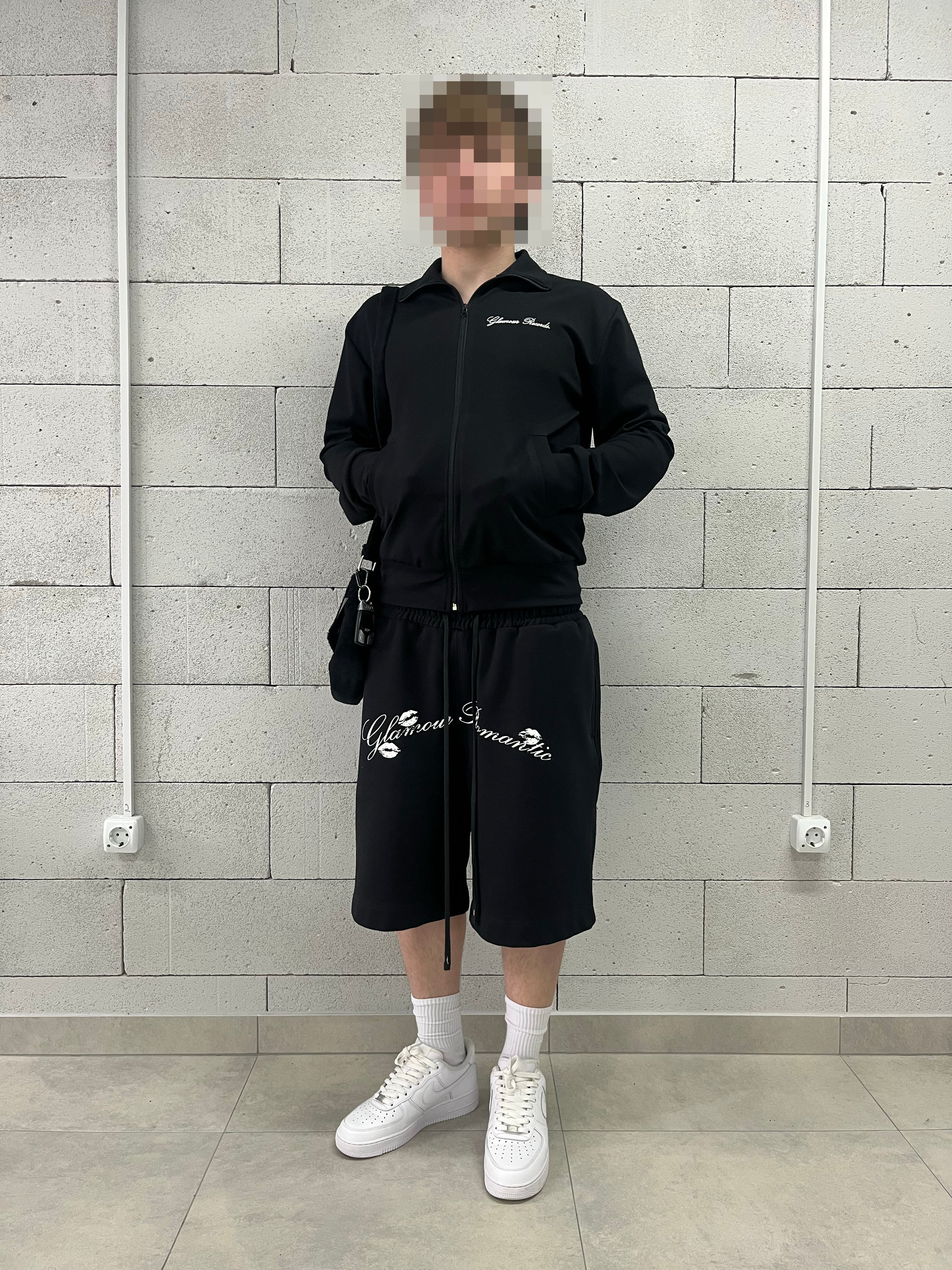 «GLAMOUR RECORDS.» ZIP-UP TRACK JACKET