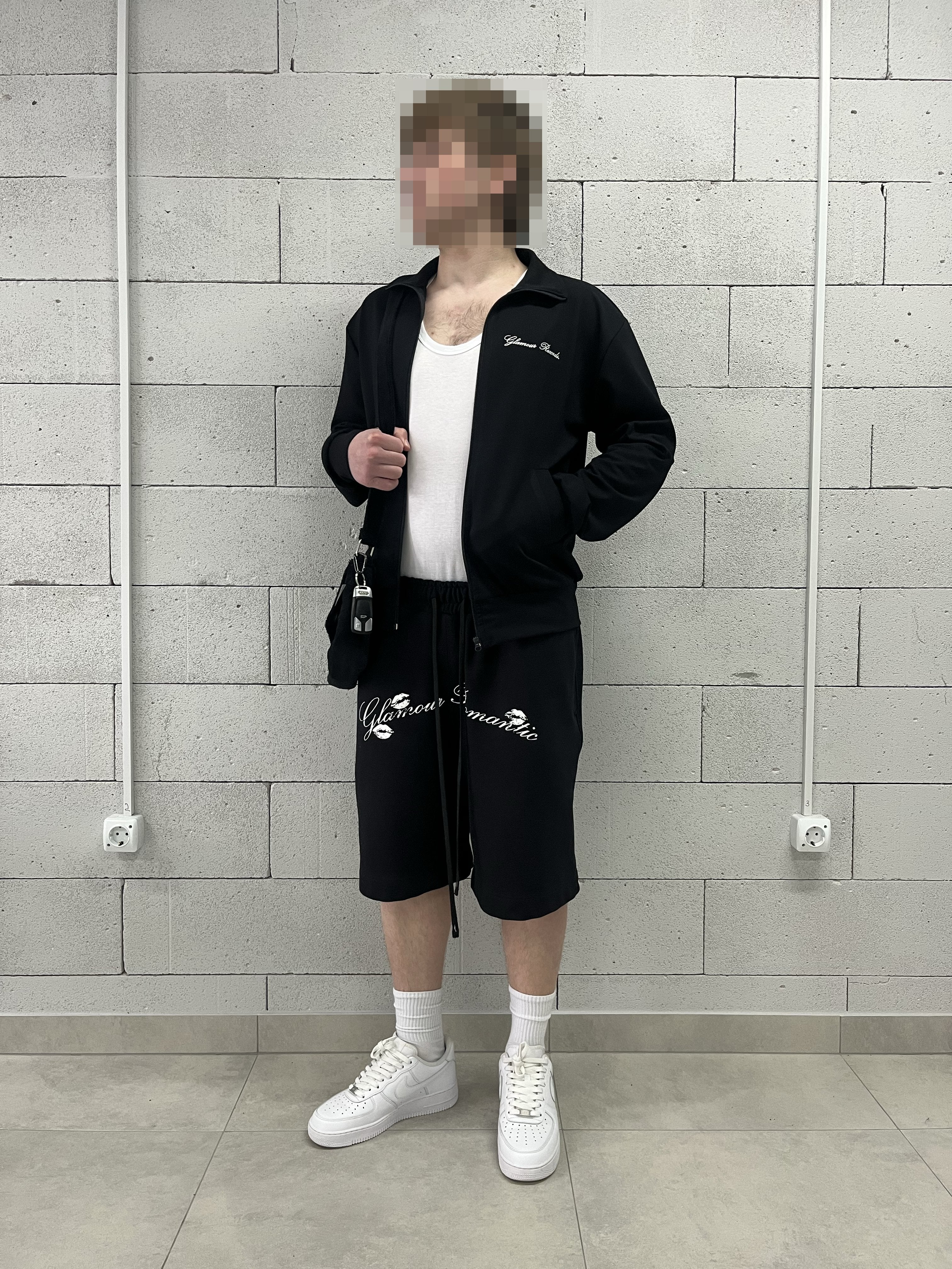 «GLAMOUR RECORDS.» ZIP-UP TRACK JACKET
