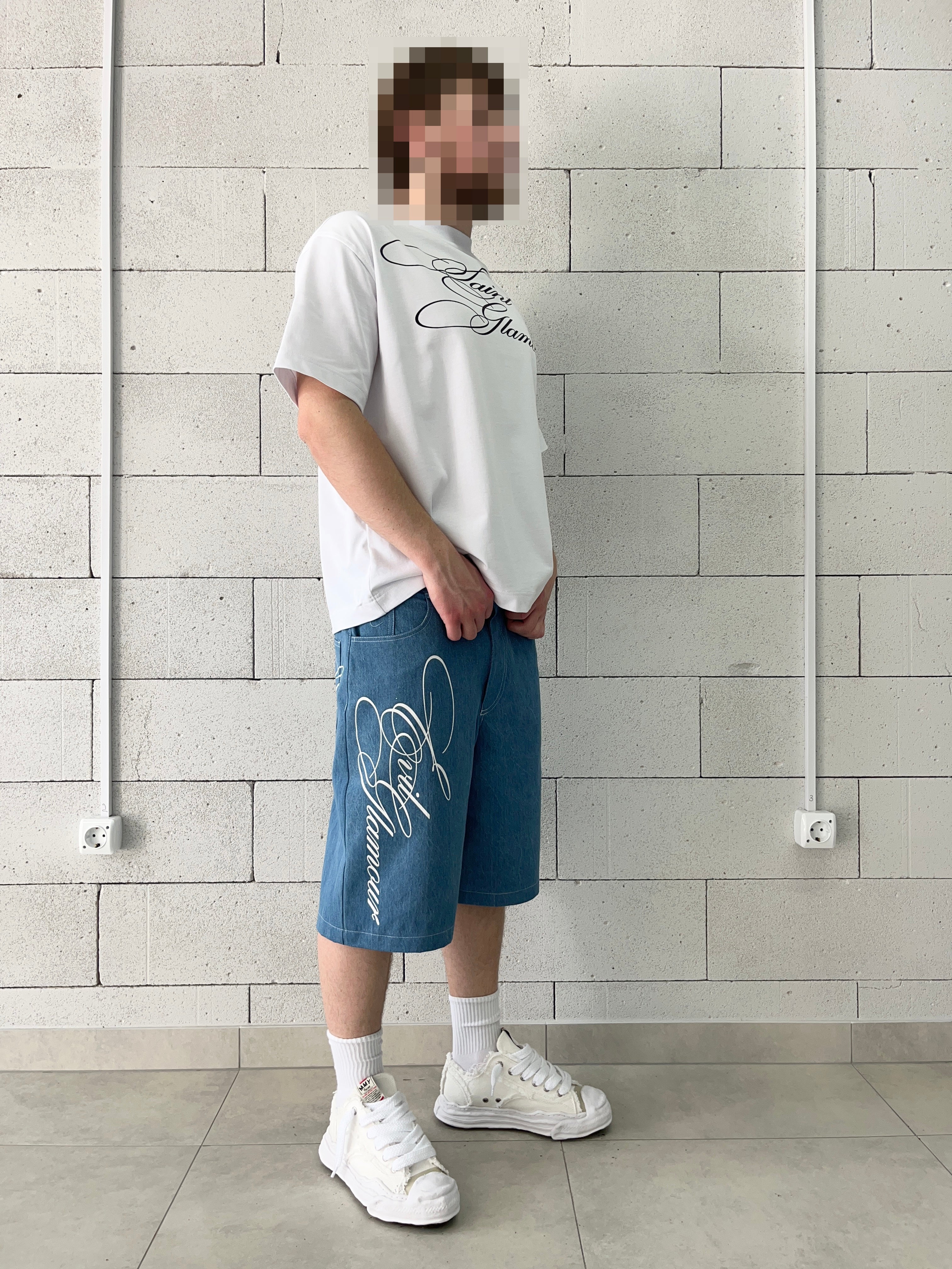 «EVIL GLAMOUR» DENIM SHORTS