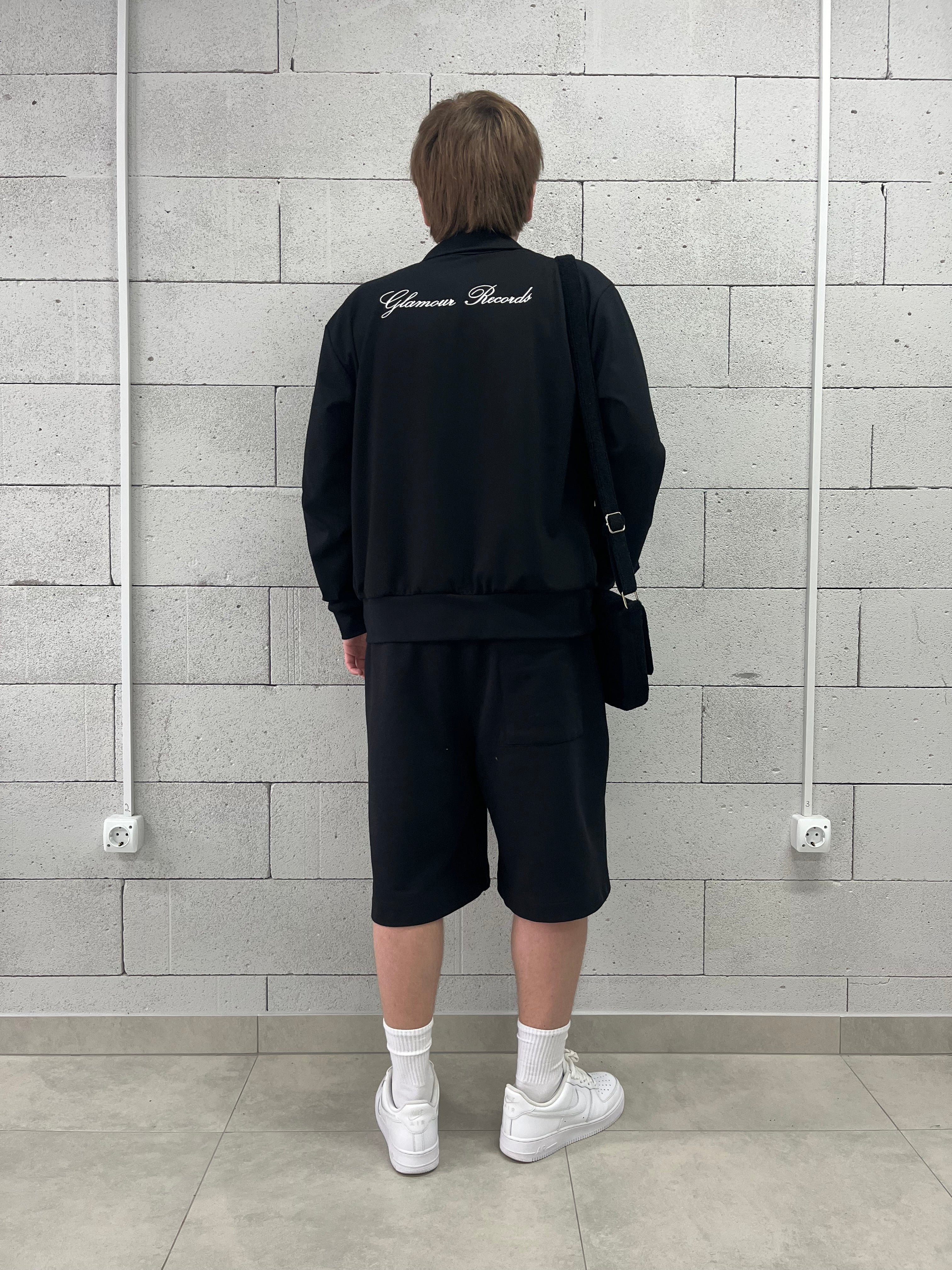 «GLAMOUR RECORDS.» ZIP-UP TRACK JACKET