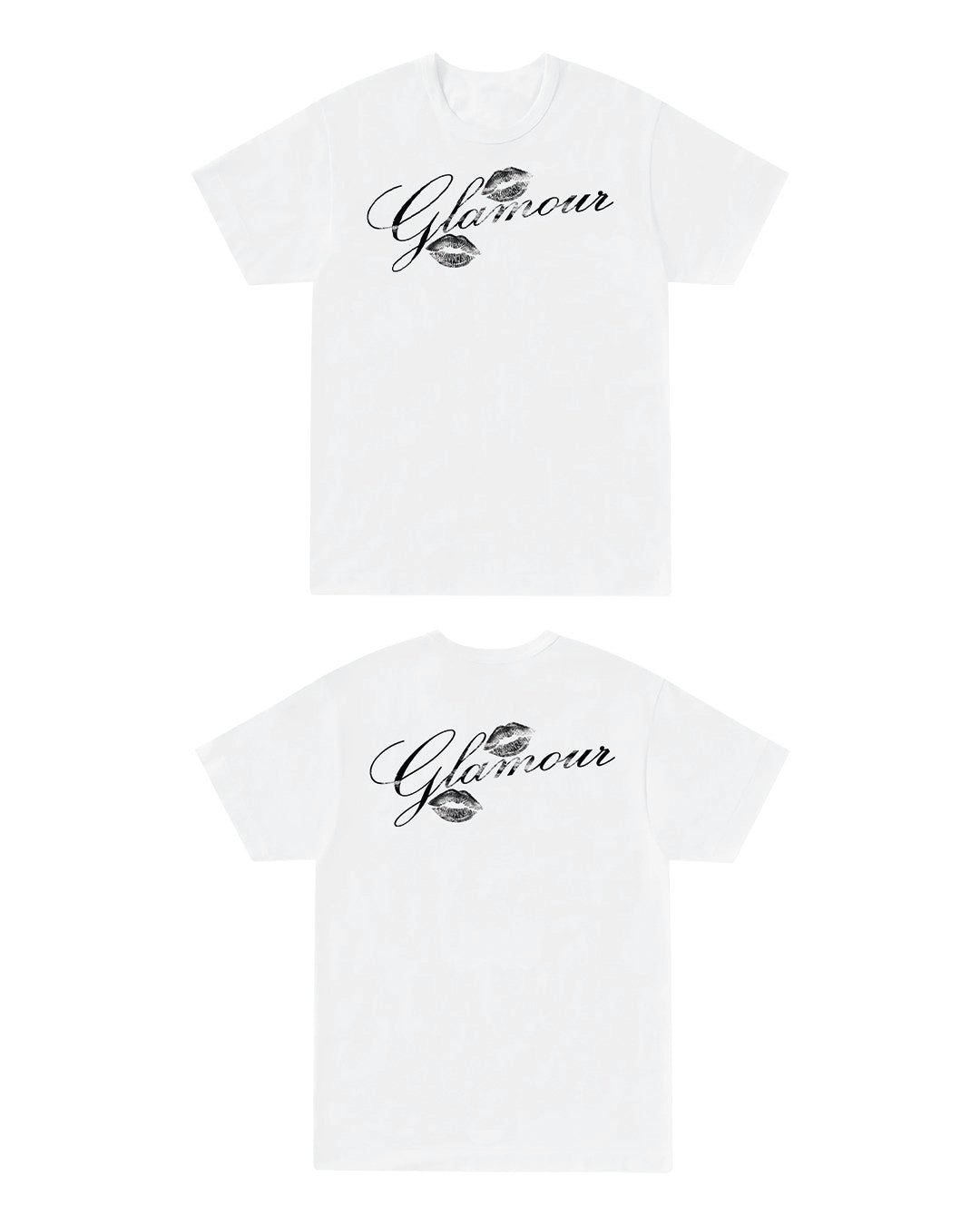 «GLAMOUR» WHITE T-SHIRT