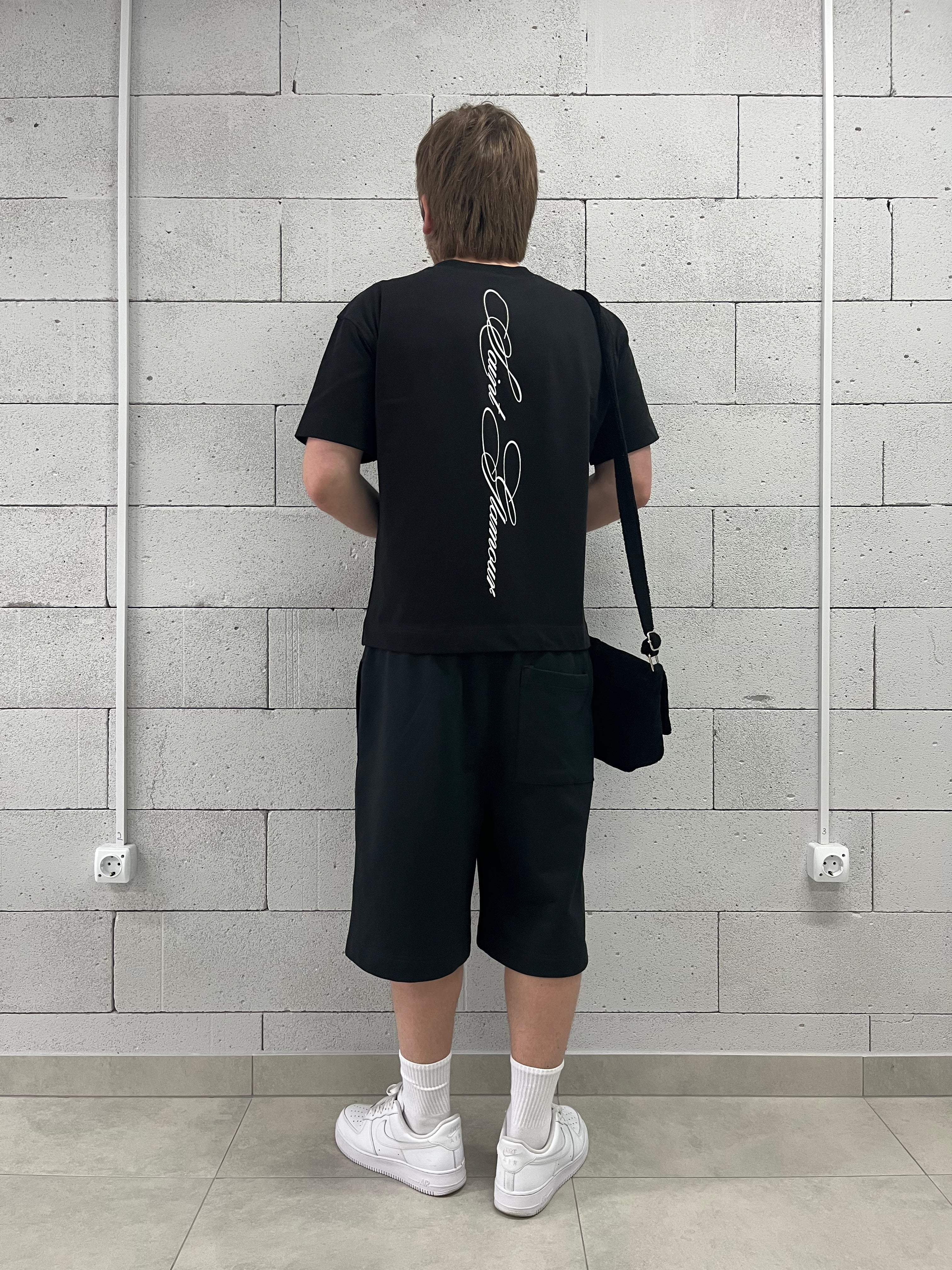 «SAINT GLAMOUR» BLACK T-SHIRT
