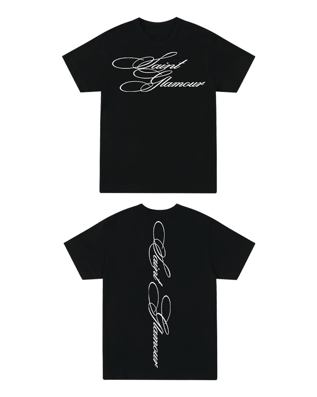 «SAINT GLAMOUR» BLACK T-SHIRT