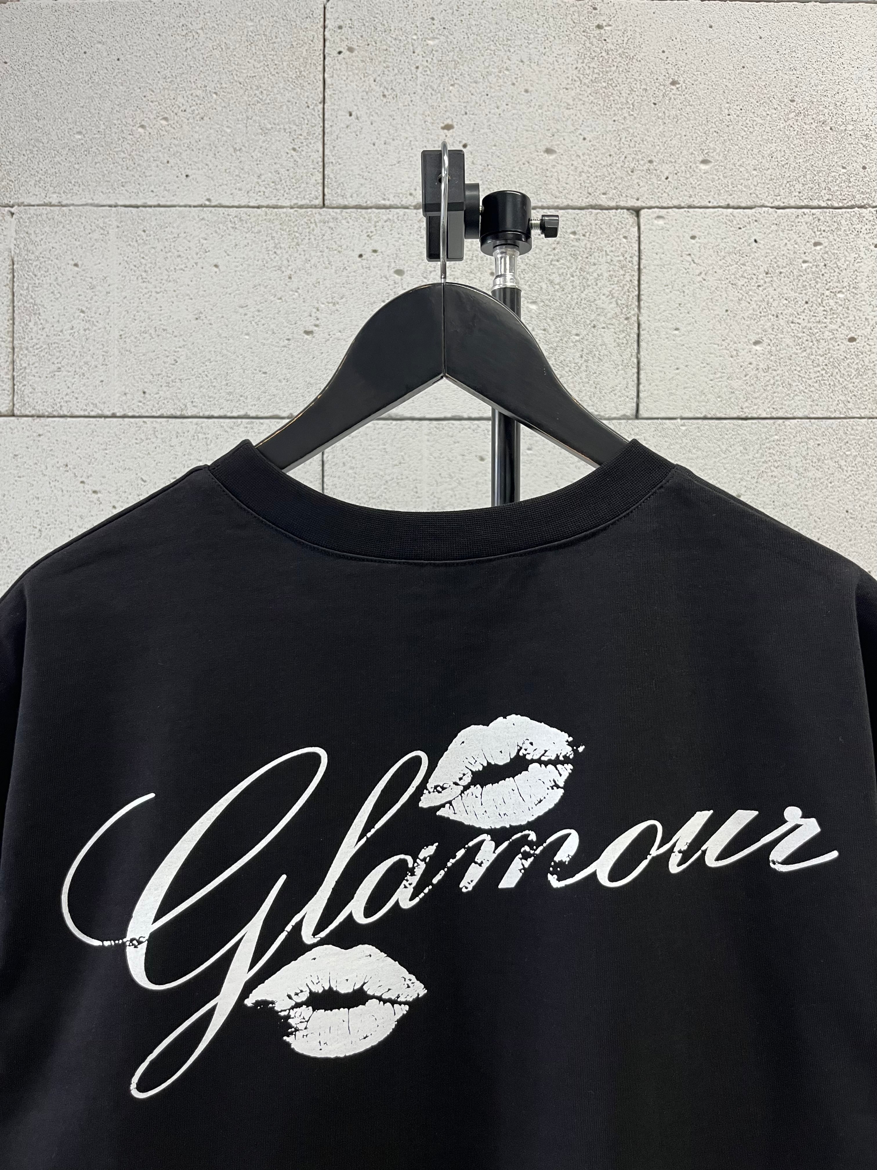 «GLAMOUR» BLACK T-SHIRT