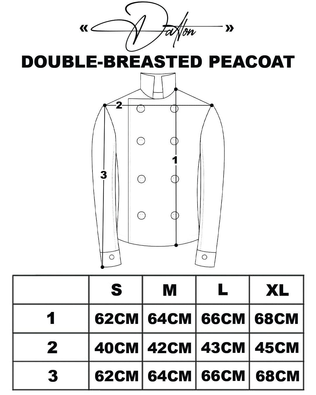 «DALTON» DOUBLE-BREASTED PEACOAT