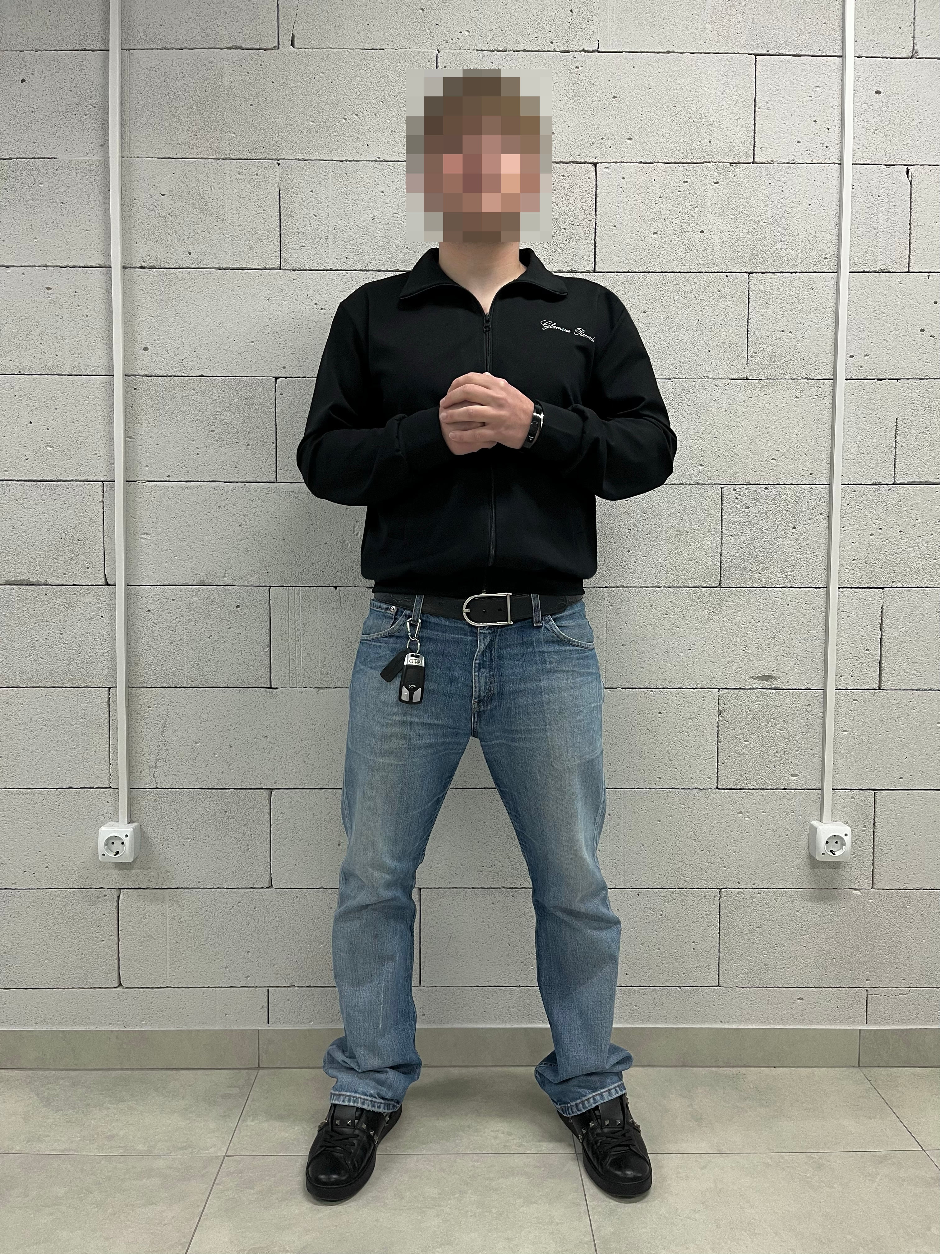 «GLAMOUR RECORDS.» ZIP-UP TRACK JACKET