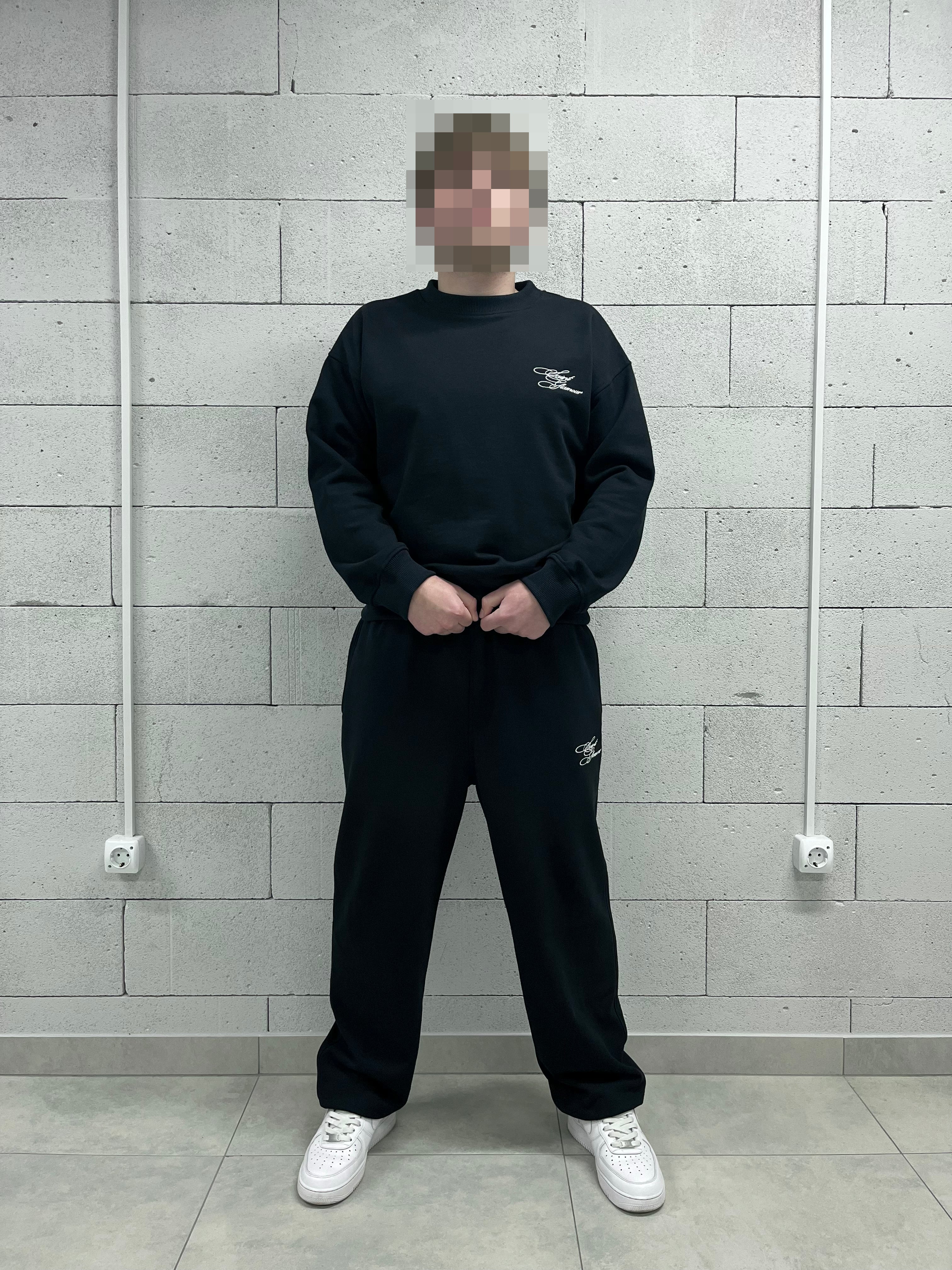 «SAINT GLAMOUR» BLACK TRACKSUIT