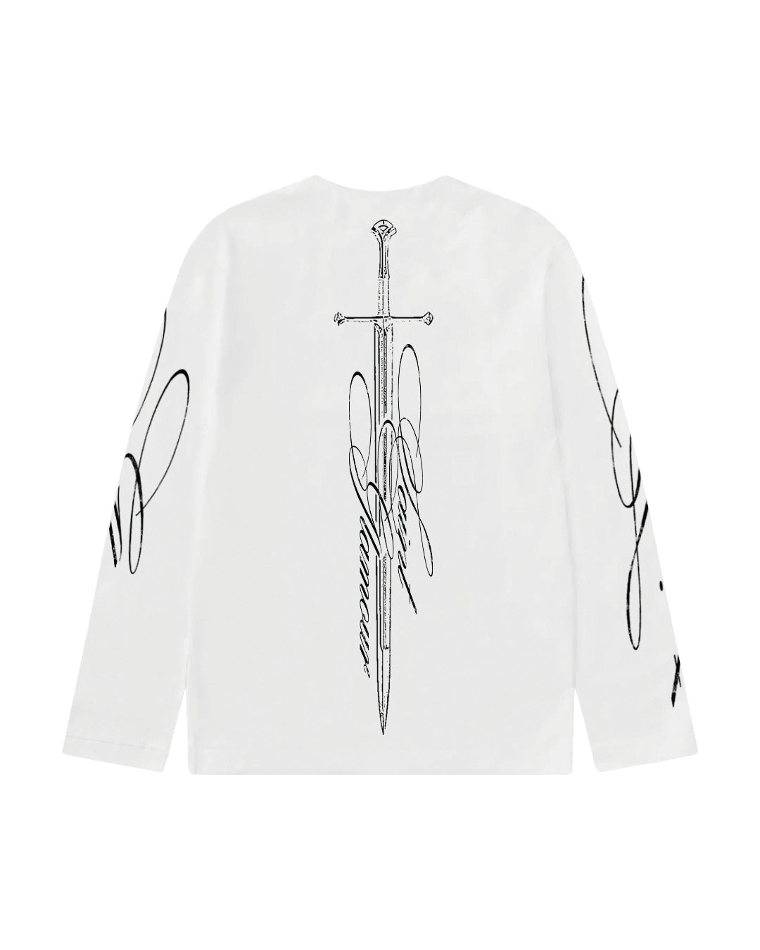 «DAGGER» WHITE LONGSLEEVE