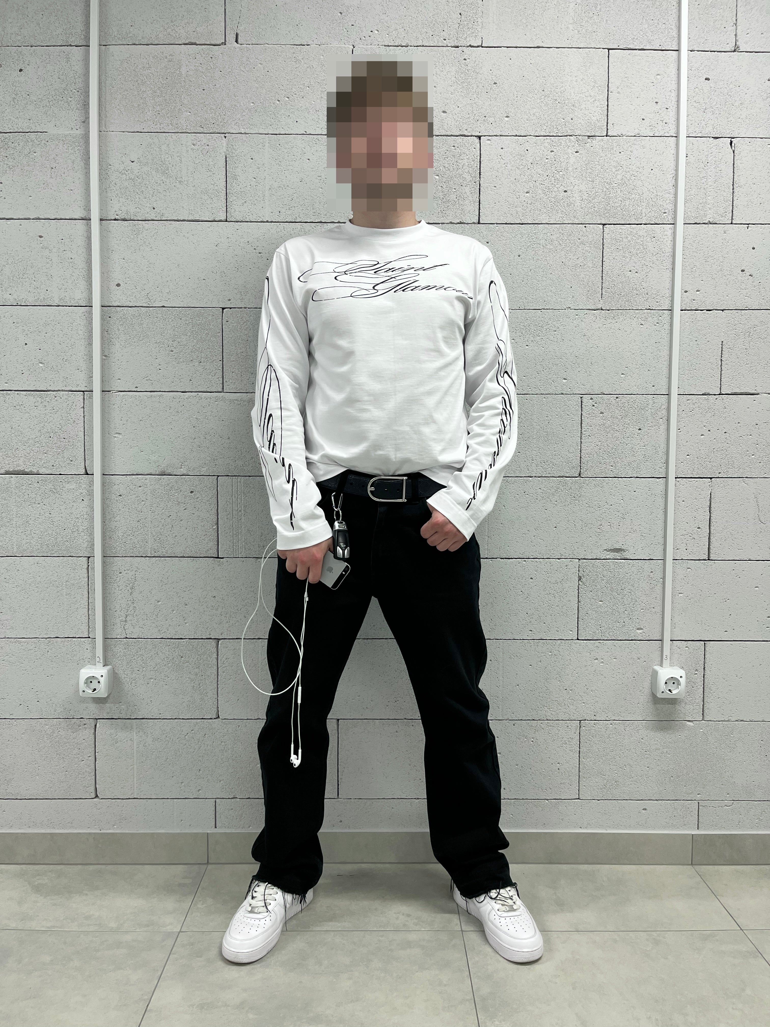 «DAGGER» WHITE LONGSLEEVE