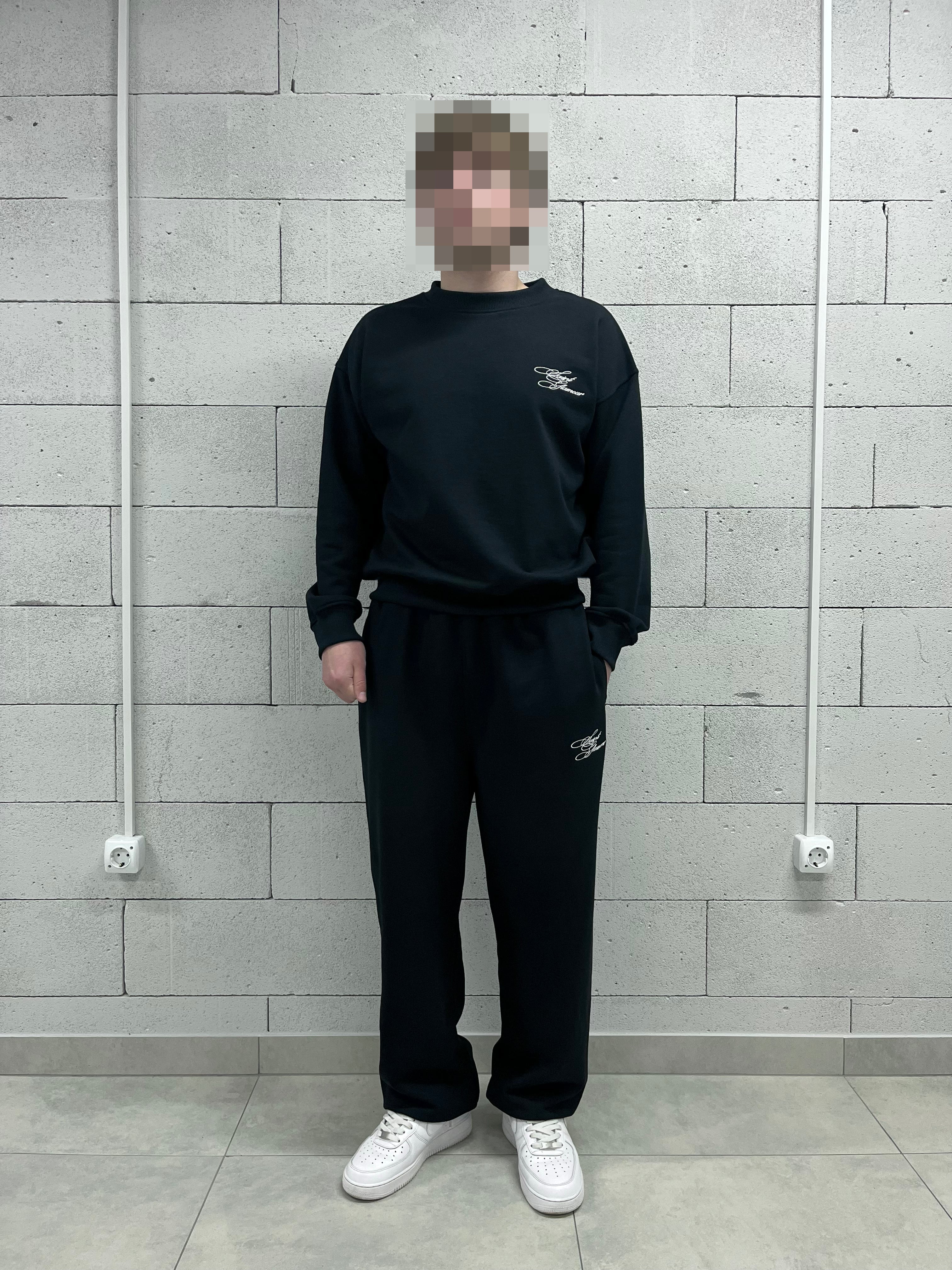 «SAINT GLAMOUR» BLACK TRACKSUIT