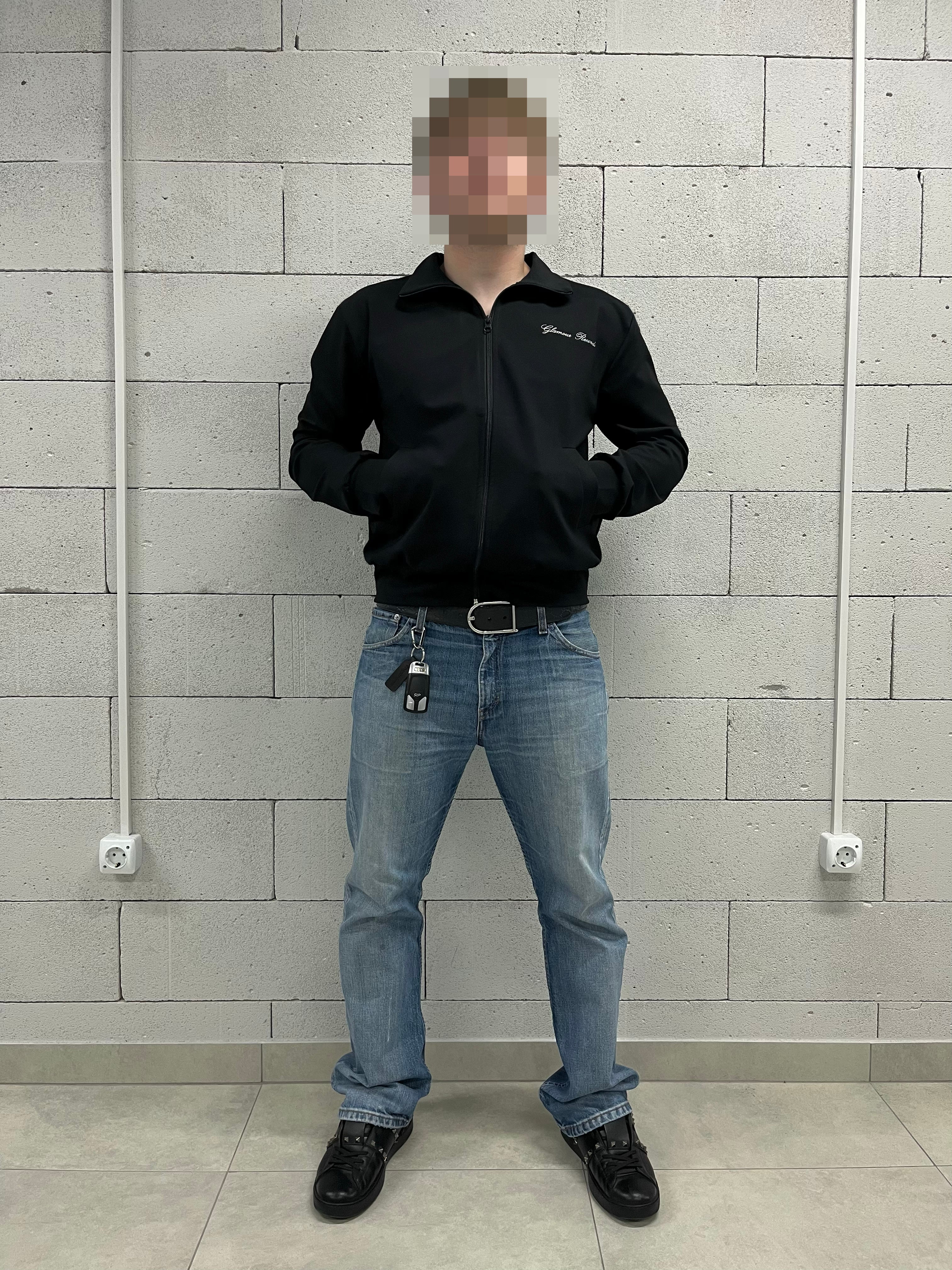 «GLAMOUR RECORDS.» ZIP-UP TRACK JACKET