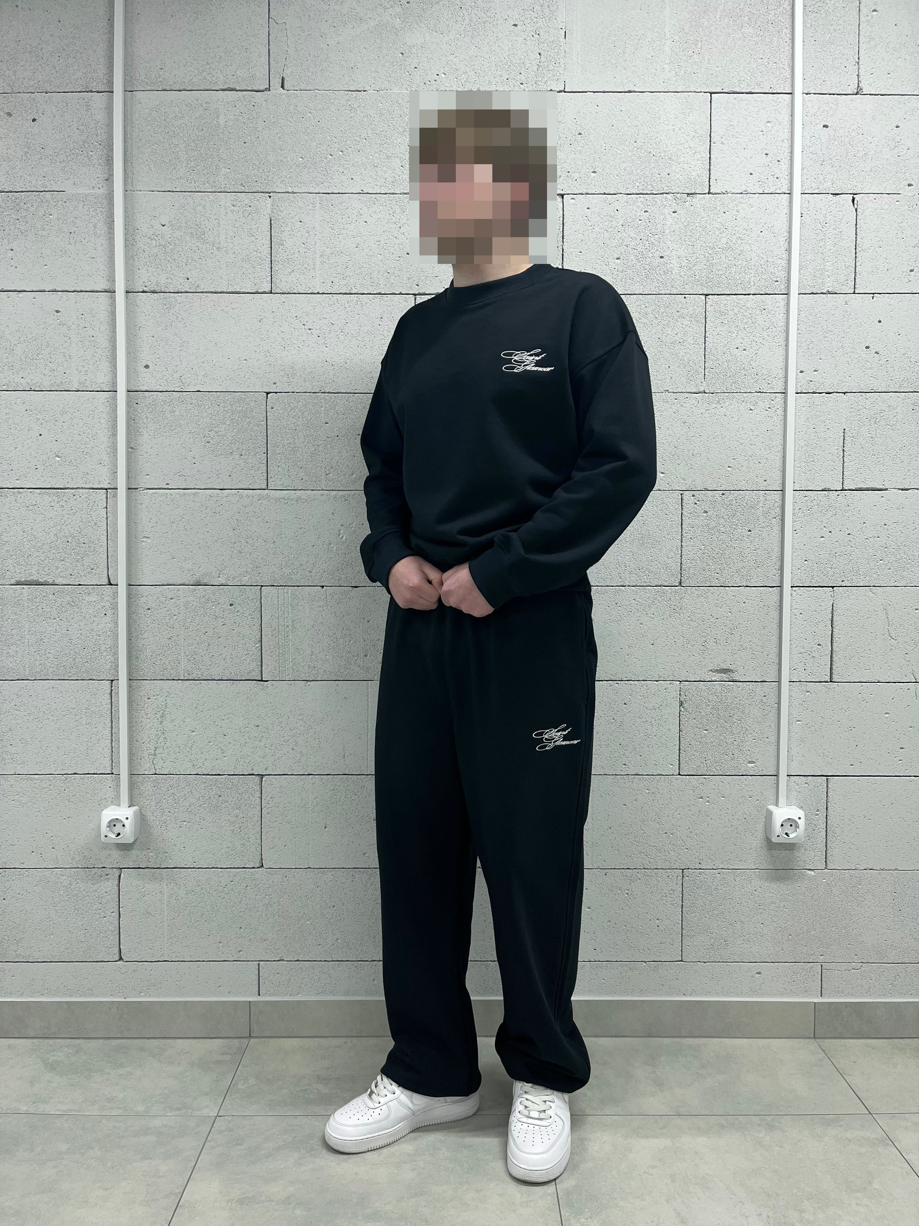 «SAINT GLAMOUR» BLACK TRACKSUIT