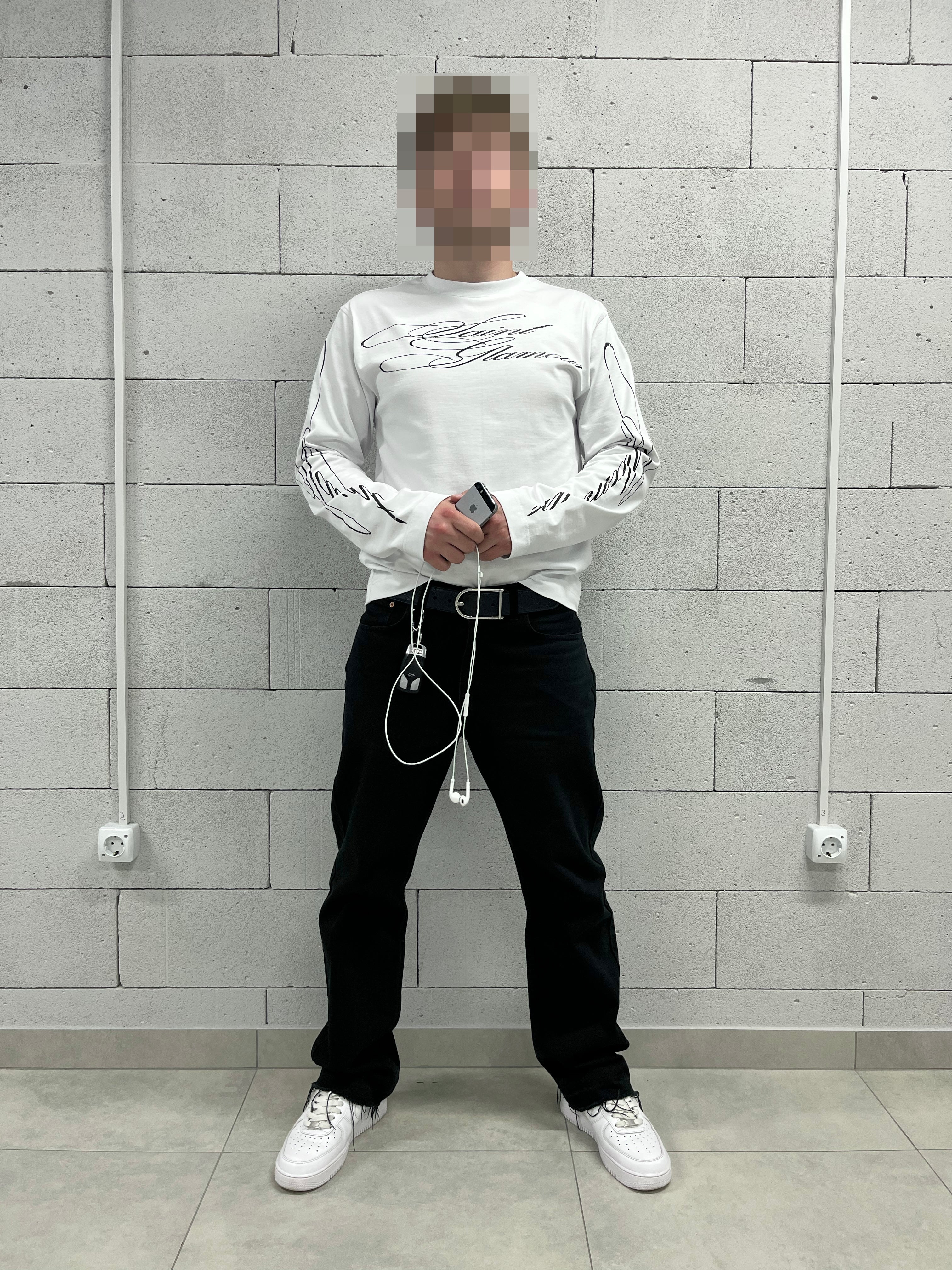 «DAGGER» WHITE LONGSLEEVE