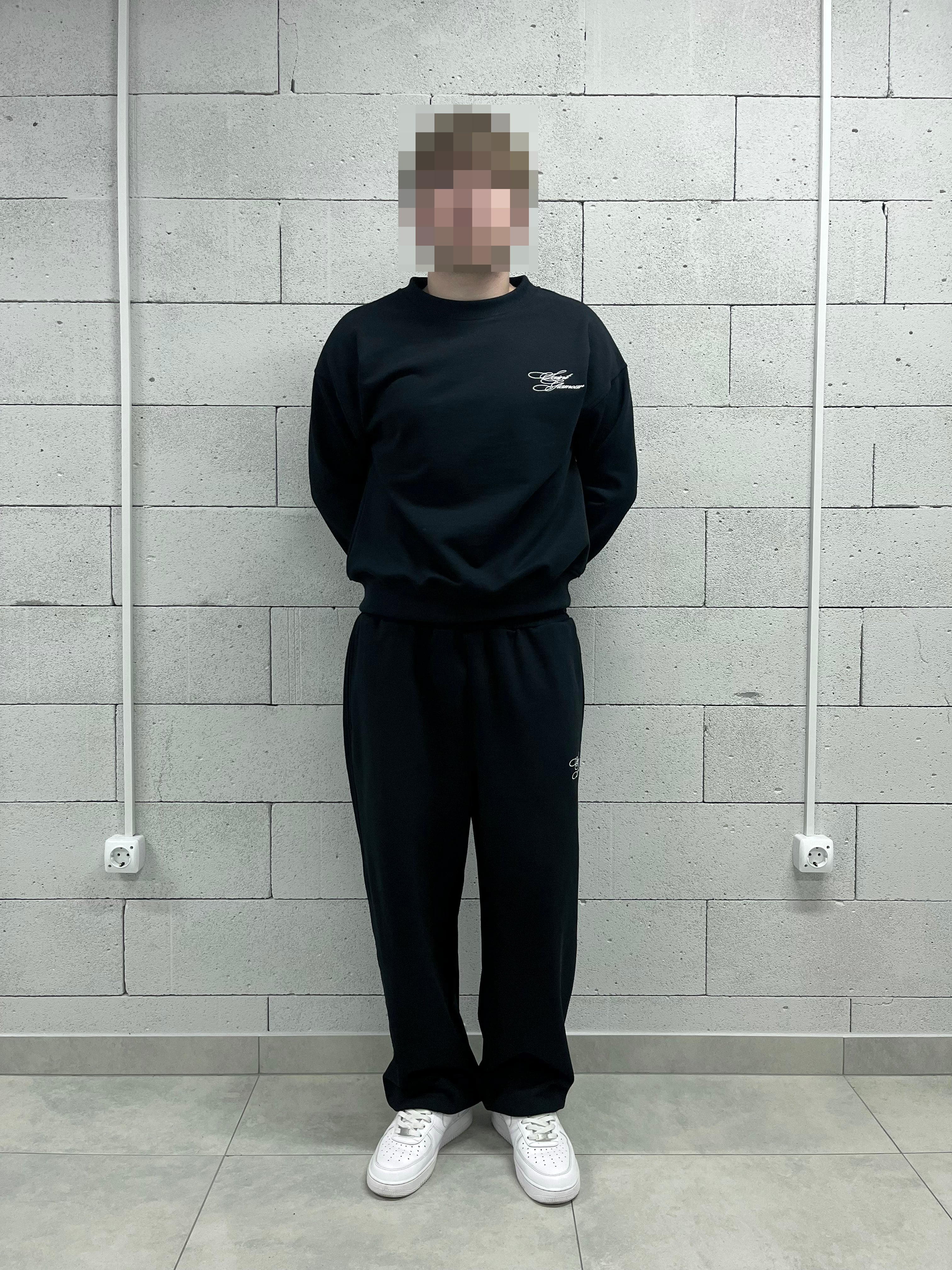 «SAINT GLAMOUR» BLACK TRACKSUIT