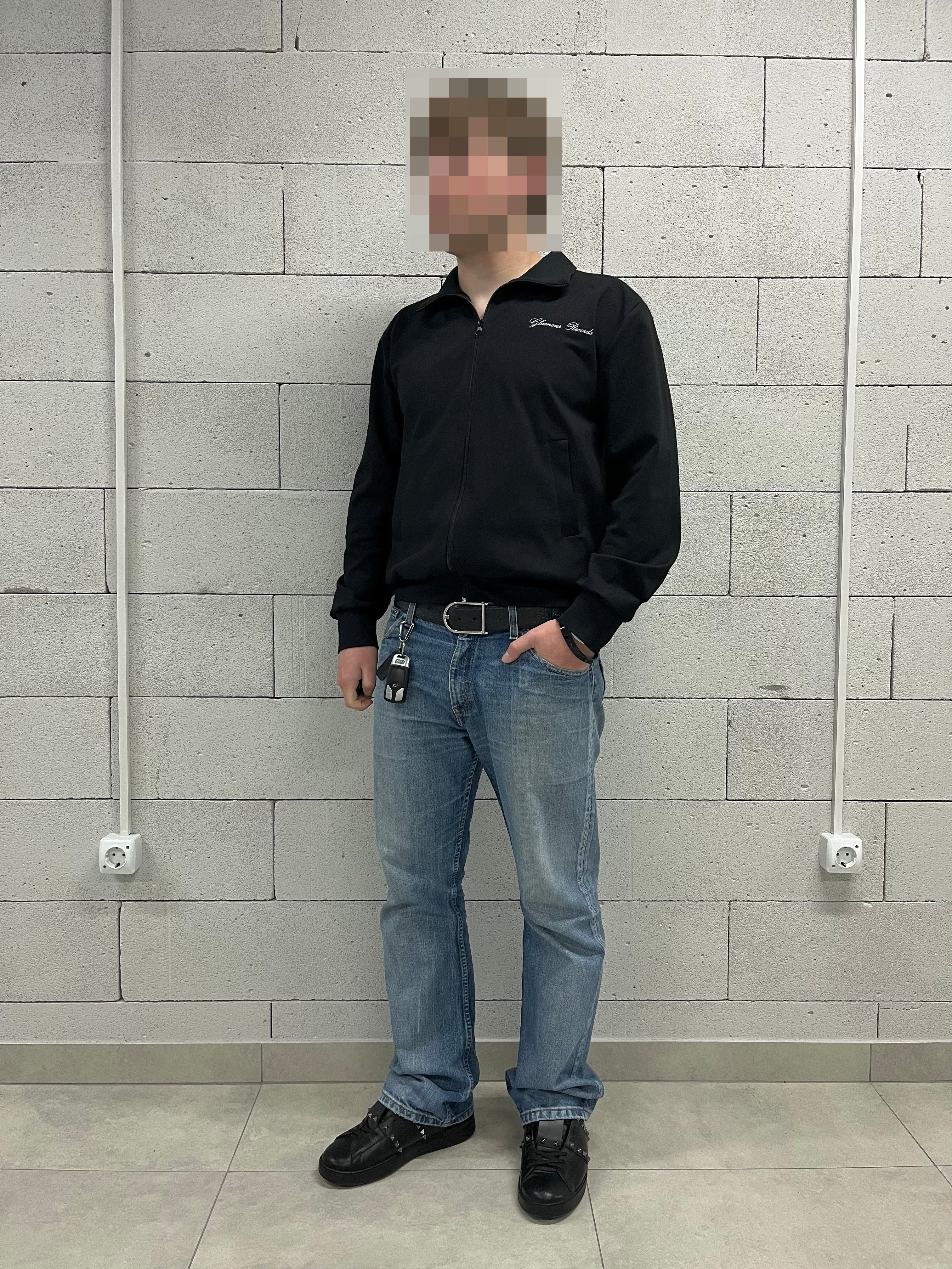 «GLAMOUR RECORDS.» ZIP-UP TRACK JACKET