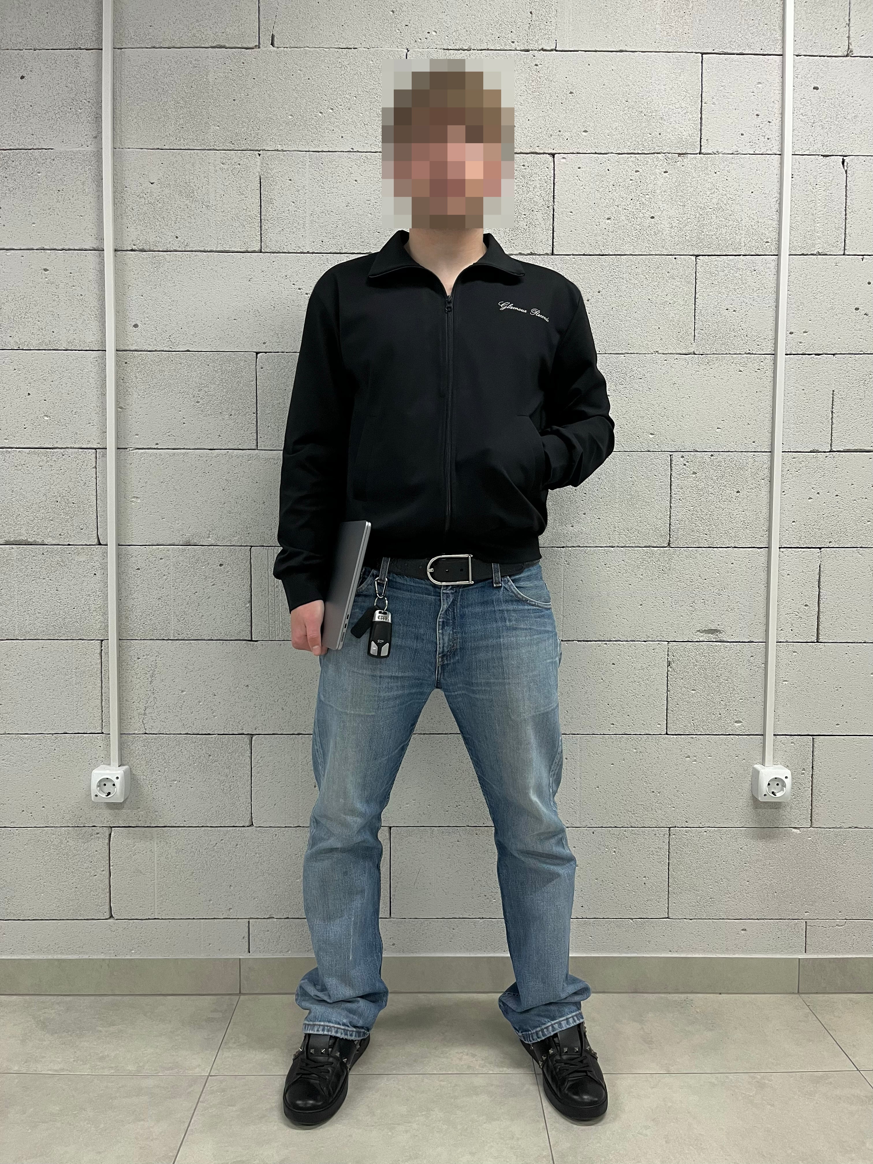 «GLAMOUR RECORDS.» ZIP-UP TRACK JACKET