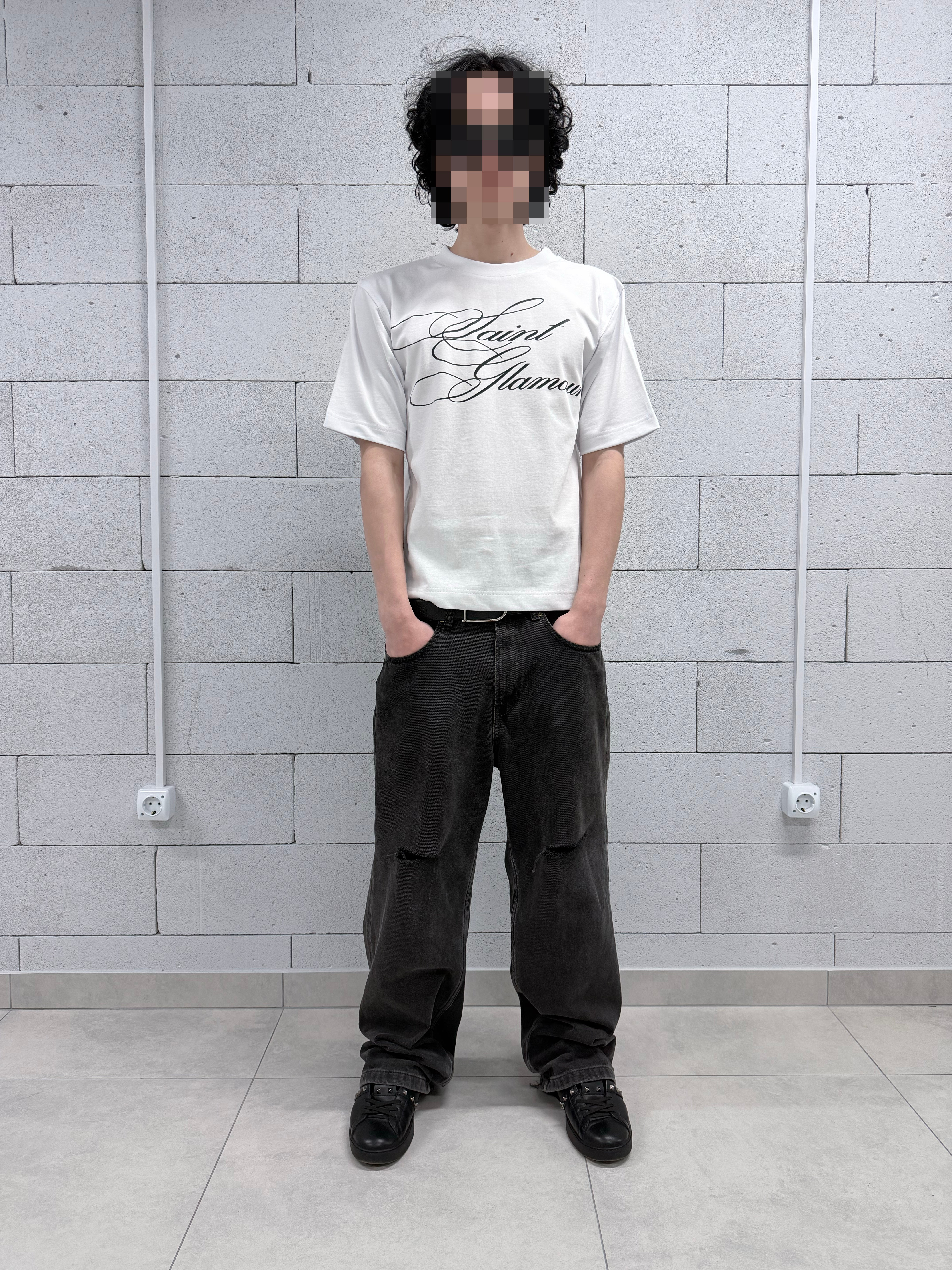 «SAINT GLAMOUR» WHITE T-SHIRT
