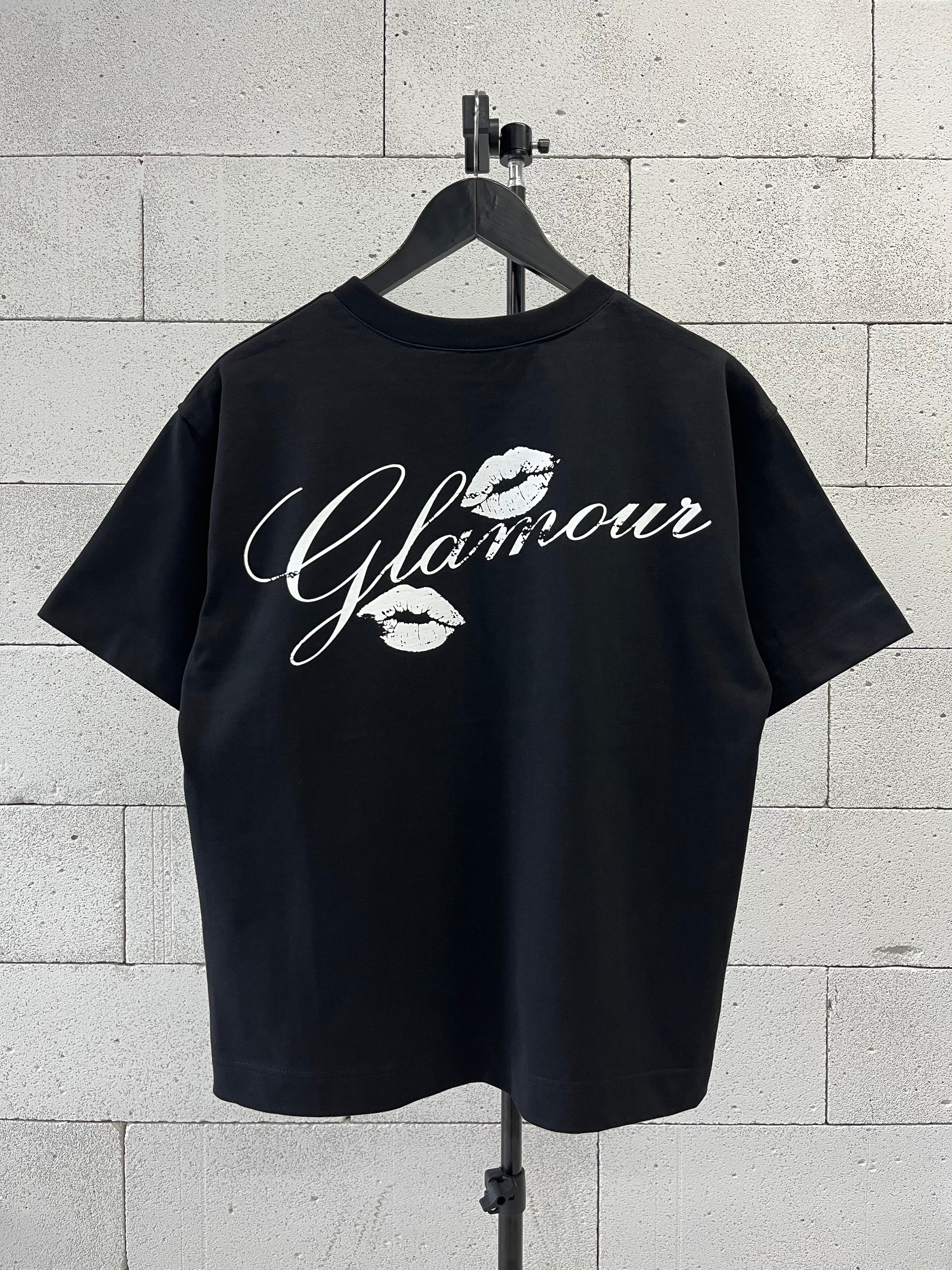 «GLAMOUR» BLACK T-SHIRT