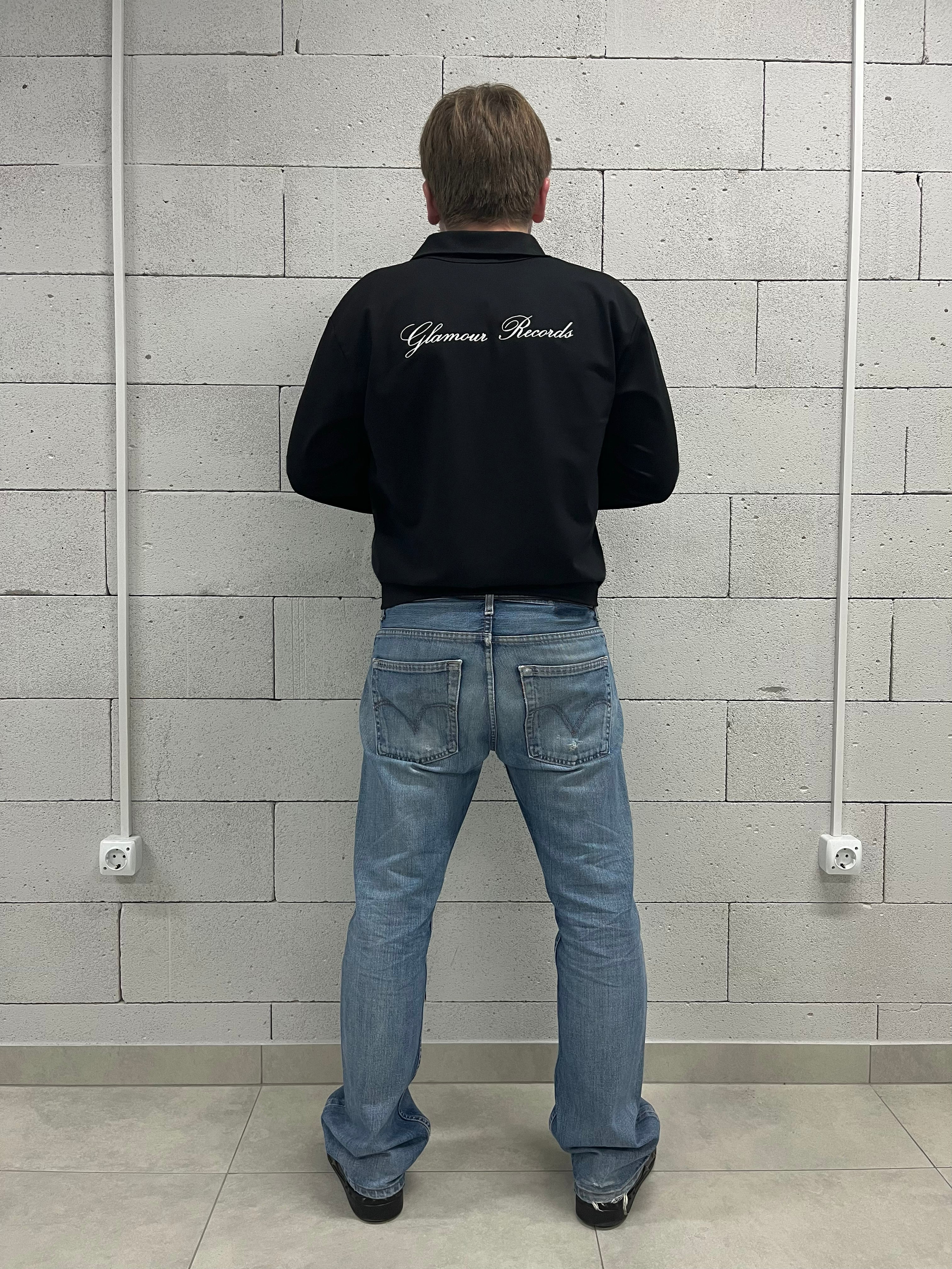 «GLAMOUR RECORDS.» ZIP-UP TRACK JACKET