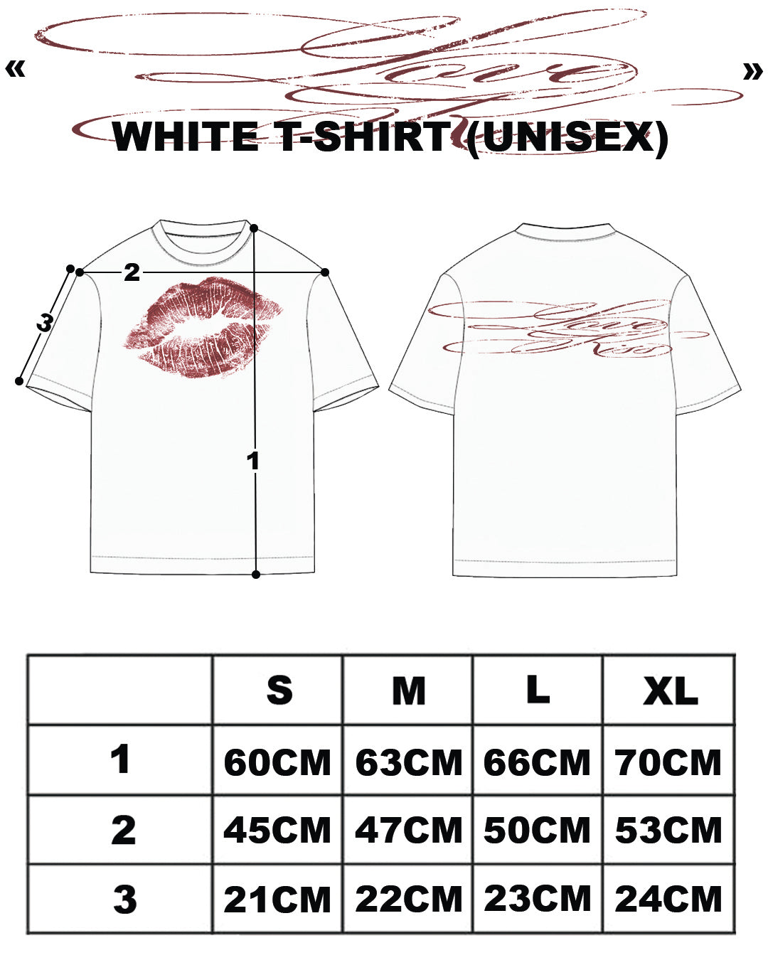 «LOVE KISS» WHITE T-SHIRT