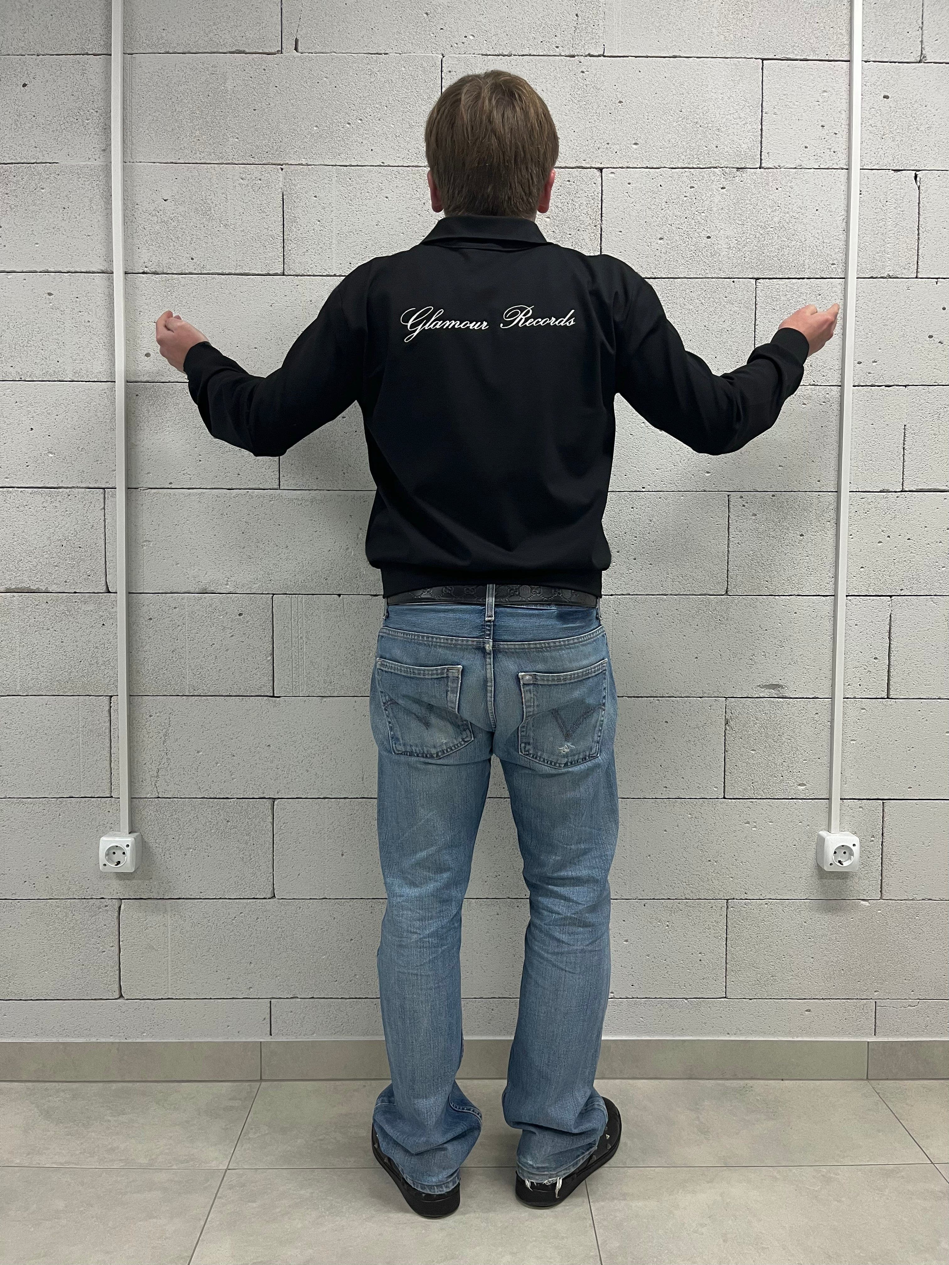 «GLAMOUR RECORDS.» ZIP-UP TRACK JACKET