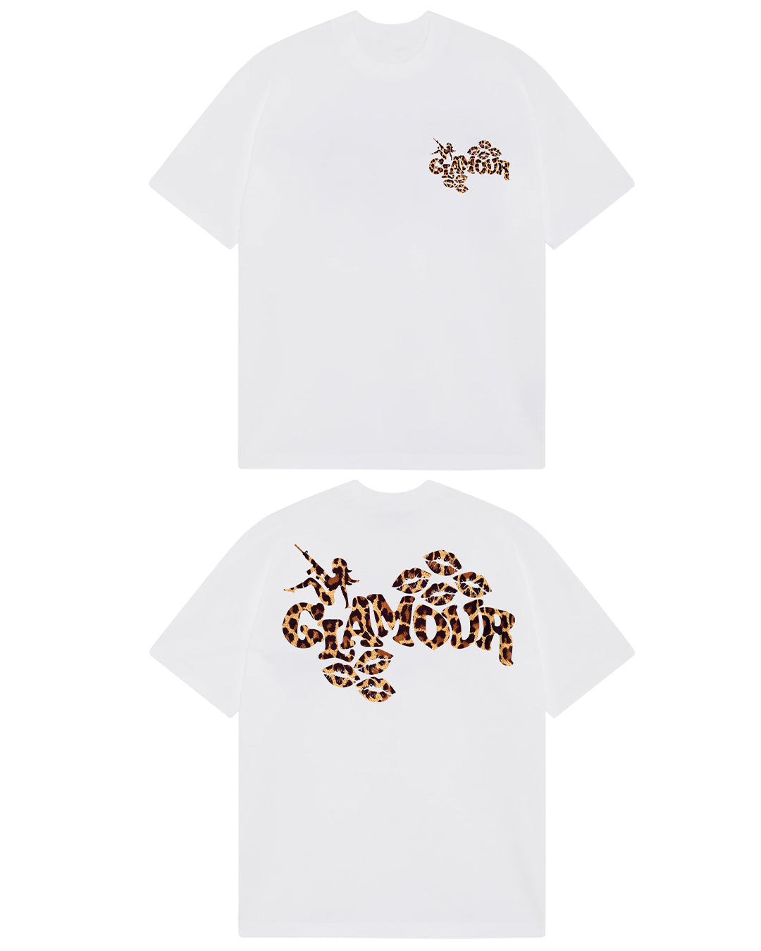 «LEOPARD» WHITE T-SHIRT