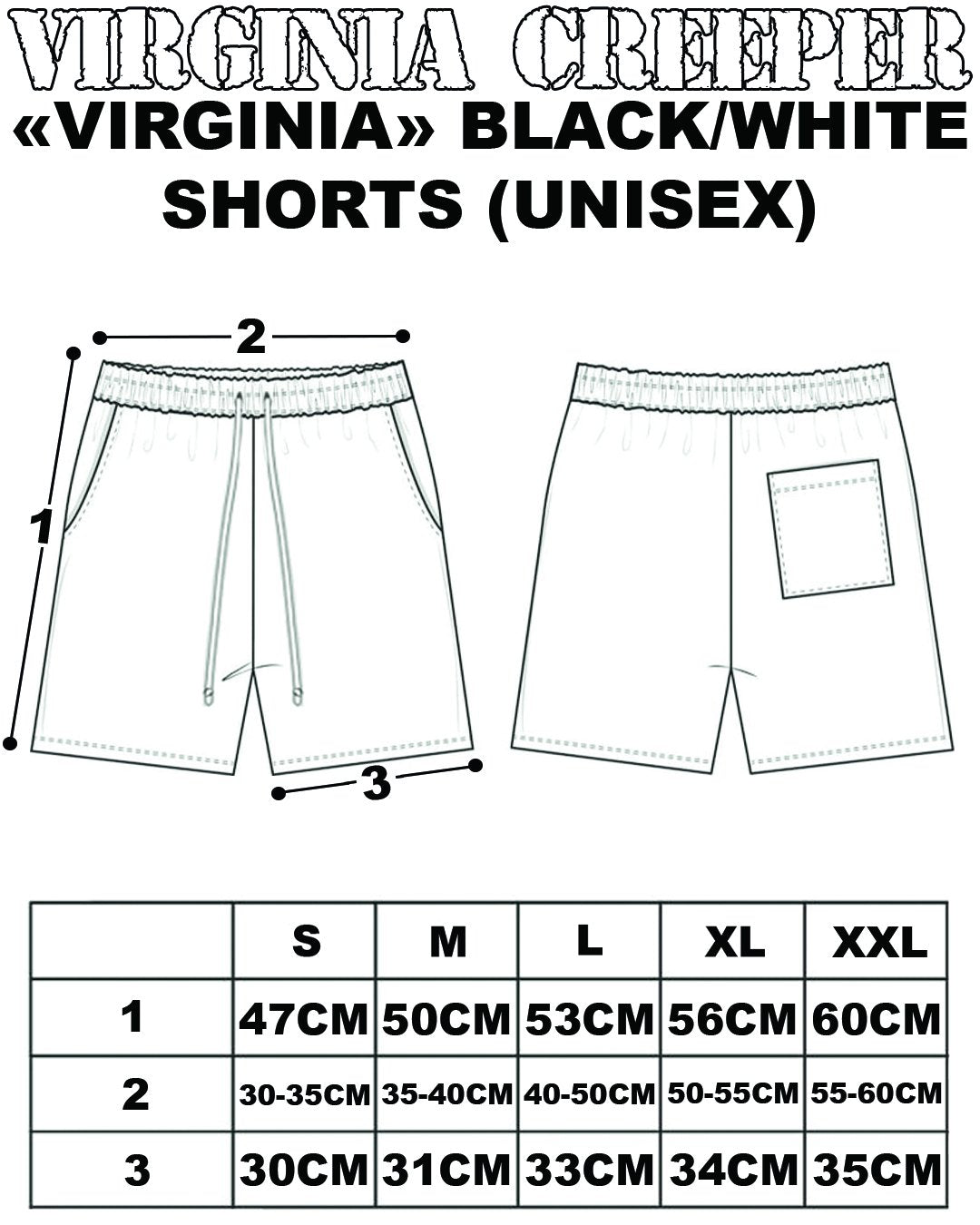 «VIRGINIA» BLACK SHORTS