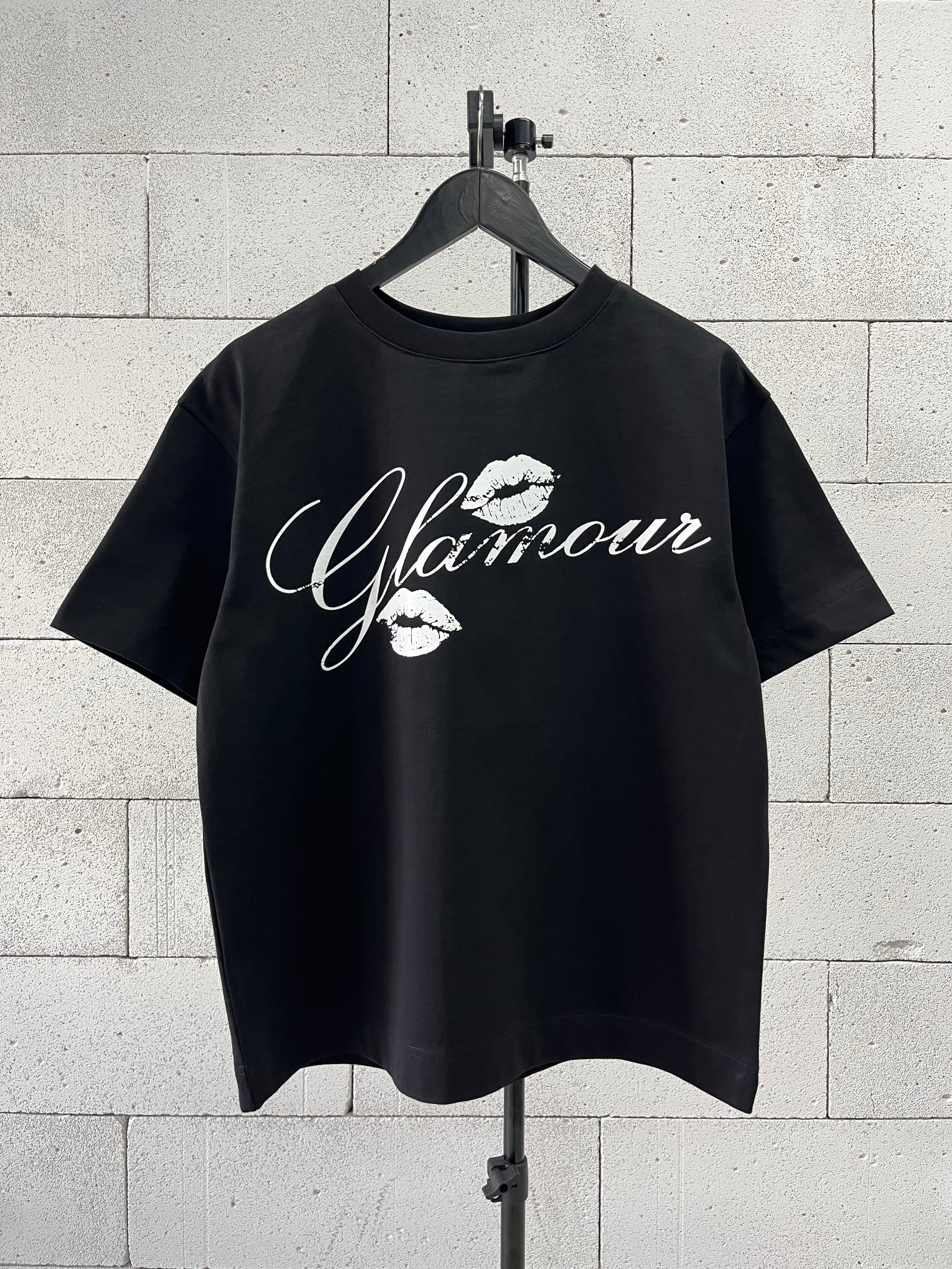 «GLAMOUR» BLACK T-SHIRT