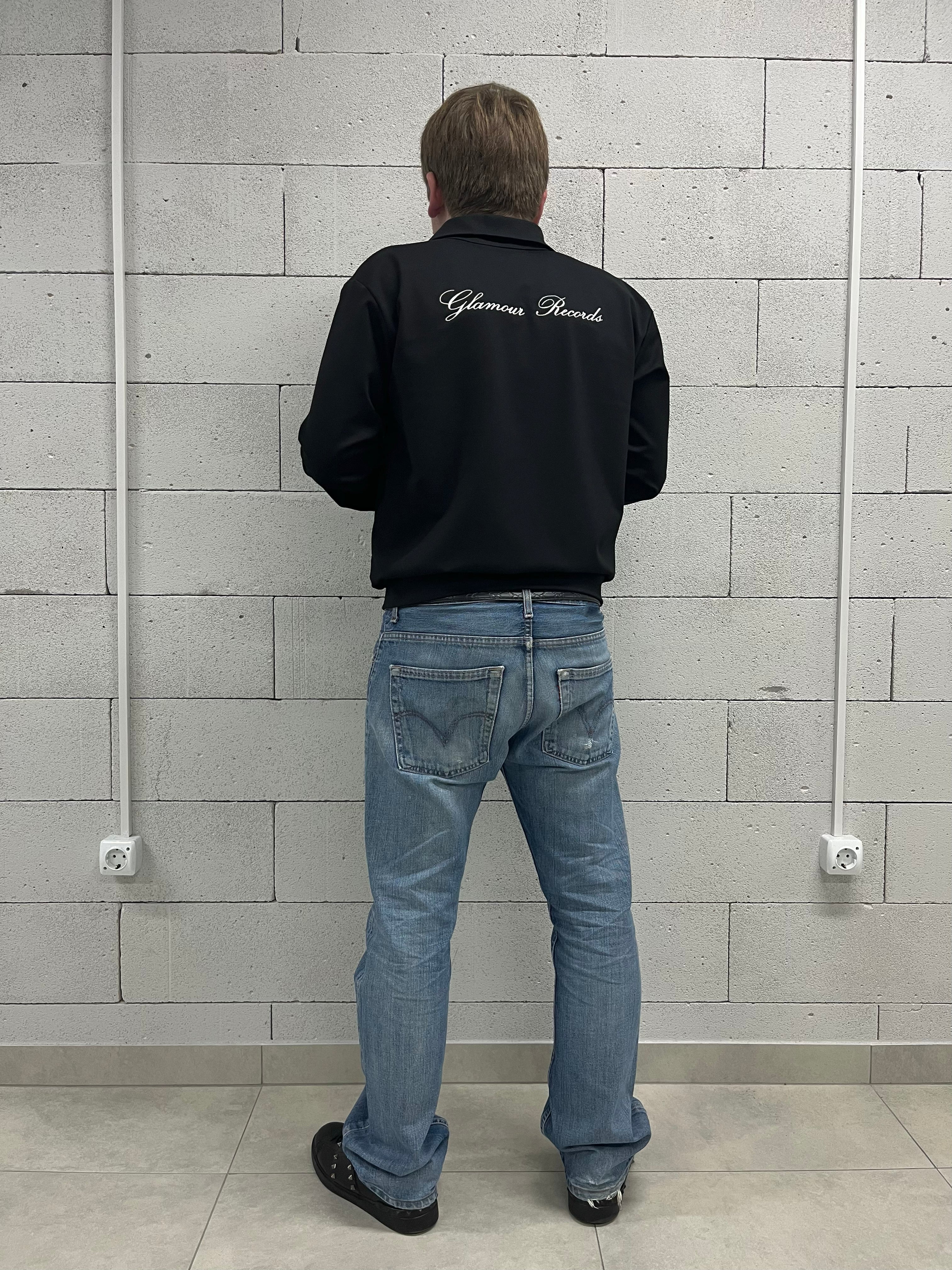 «GLAMOUR RECORDS.» ZIP-UP TRACK JACKET