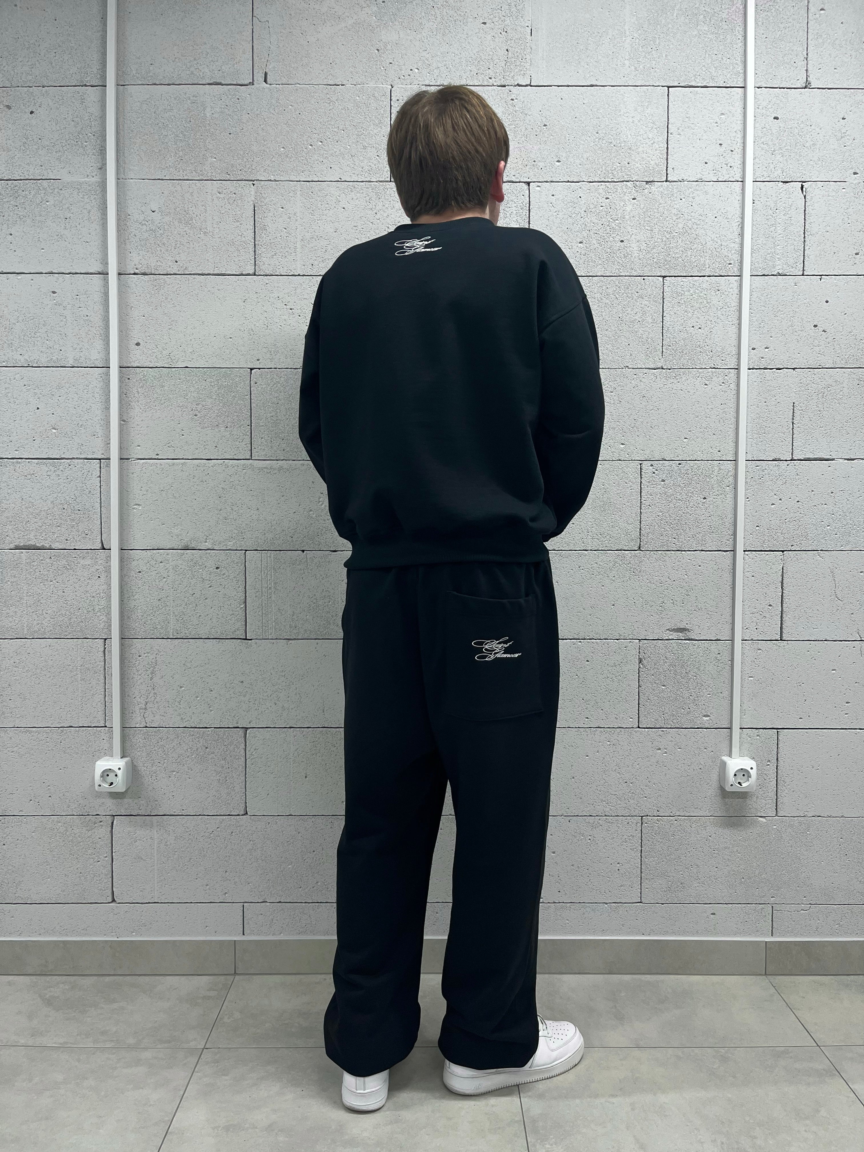 «SAINT GLAMOUR» BLACK TRACKSUIT