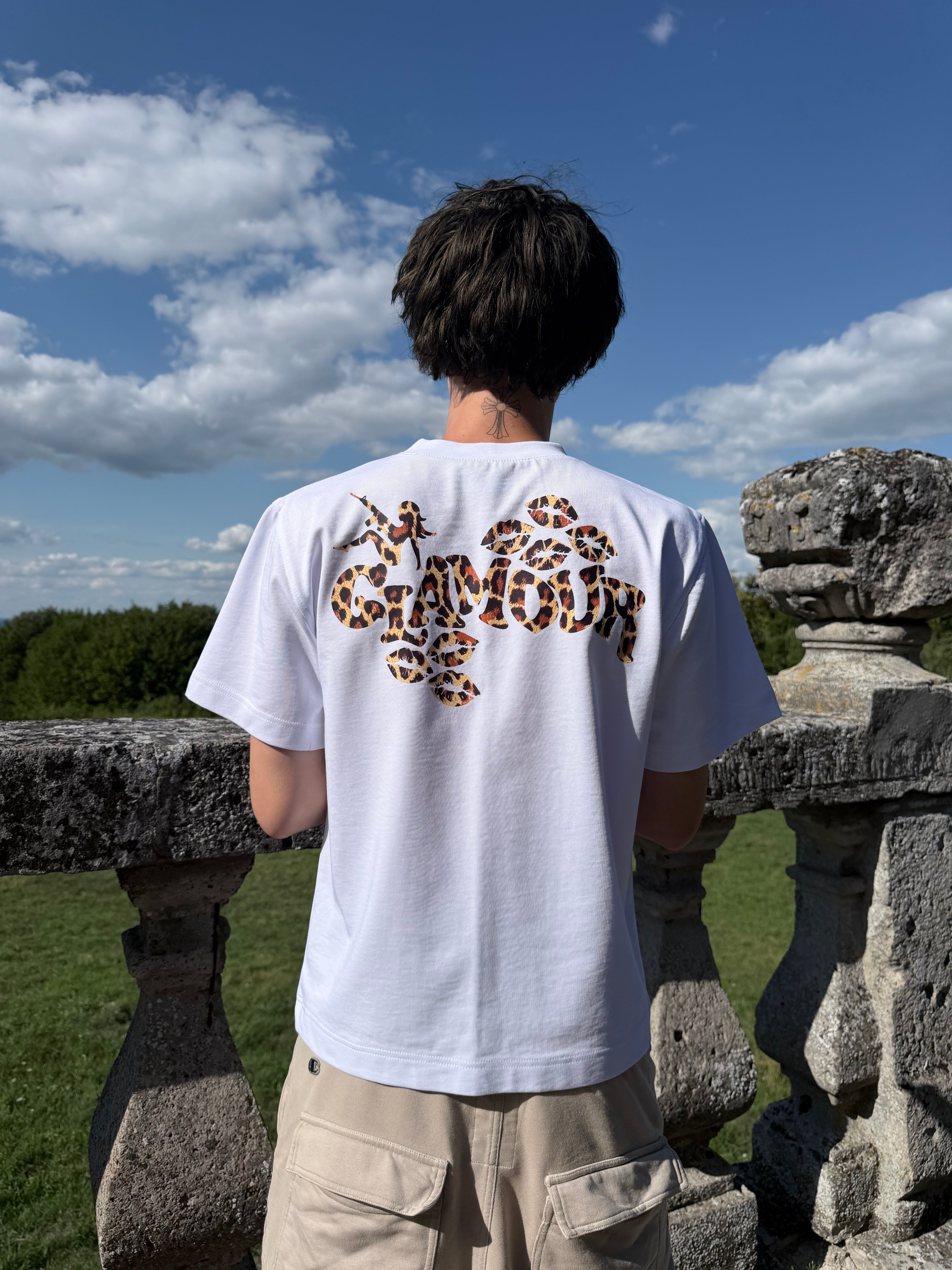 «LEOPARD» WHITE T-SHIRT