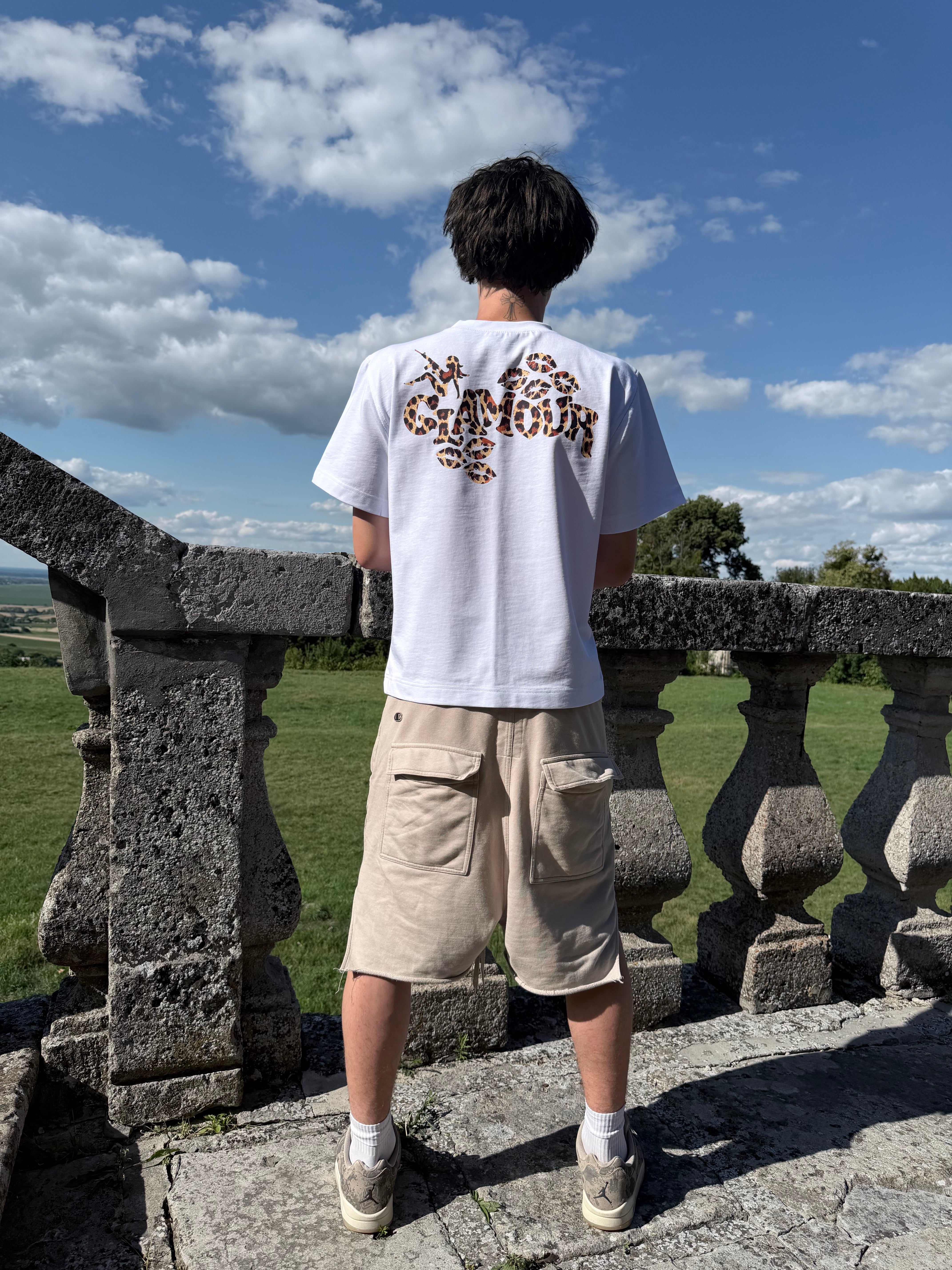 «LEOPARD» WHITE T-SHIRT