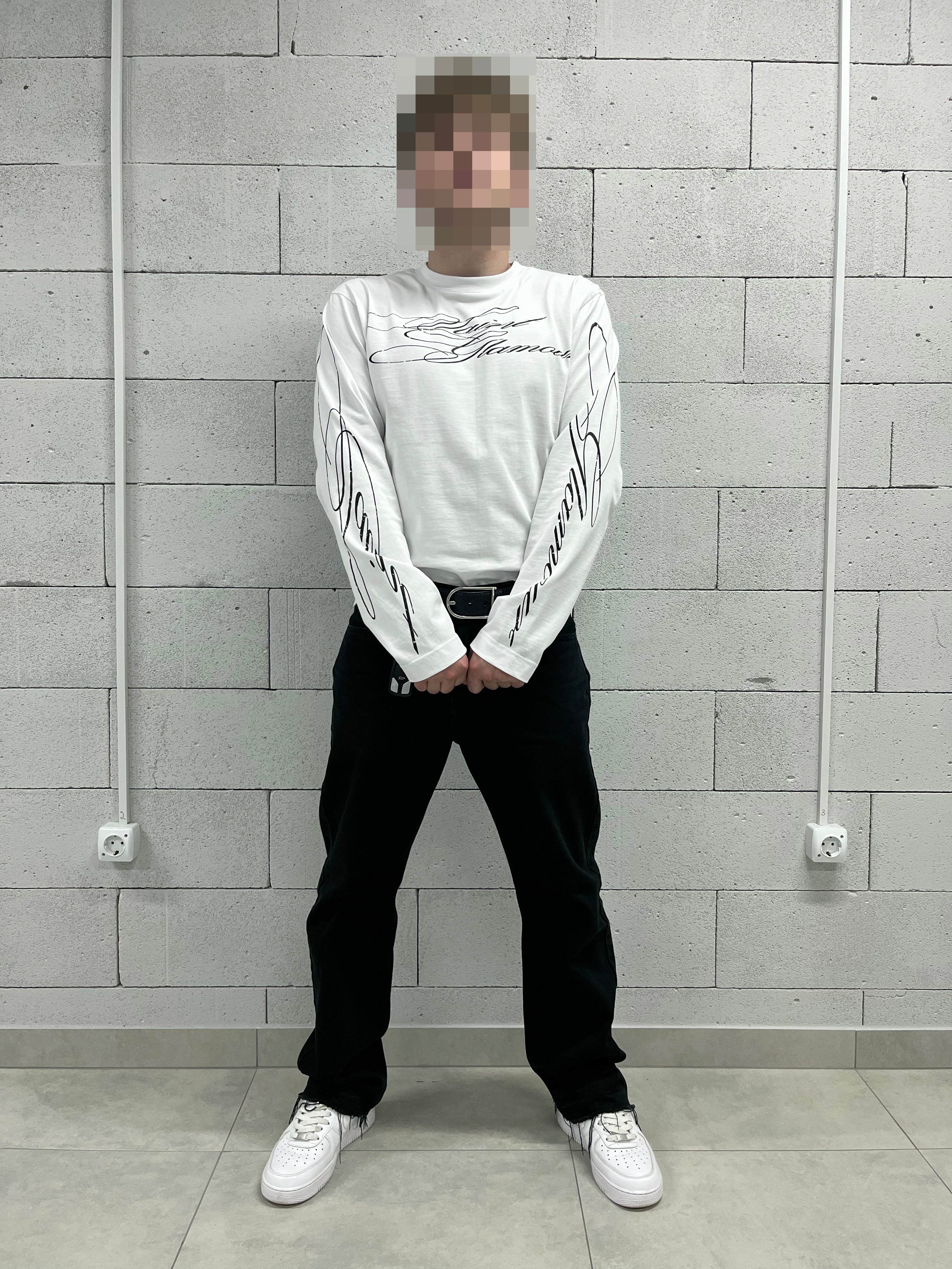 «DAGGER» WHITE LONGSLEEVE