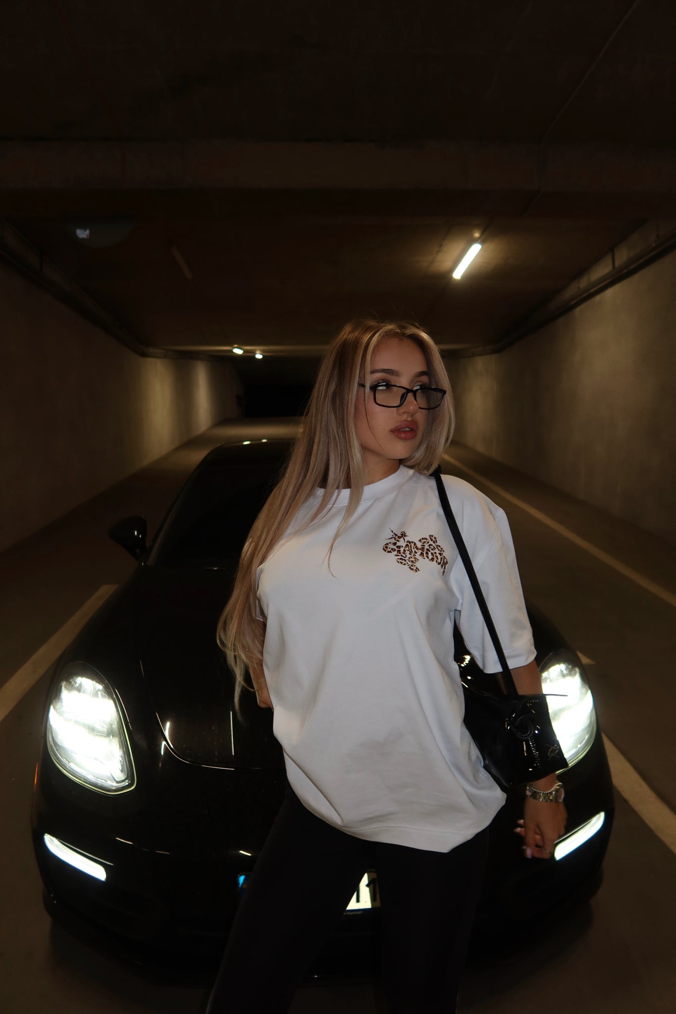 «LEOPARD» WHITE T-SHIRT