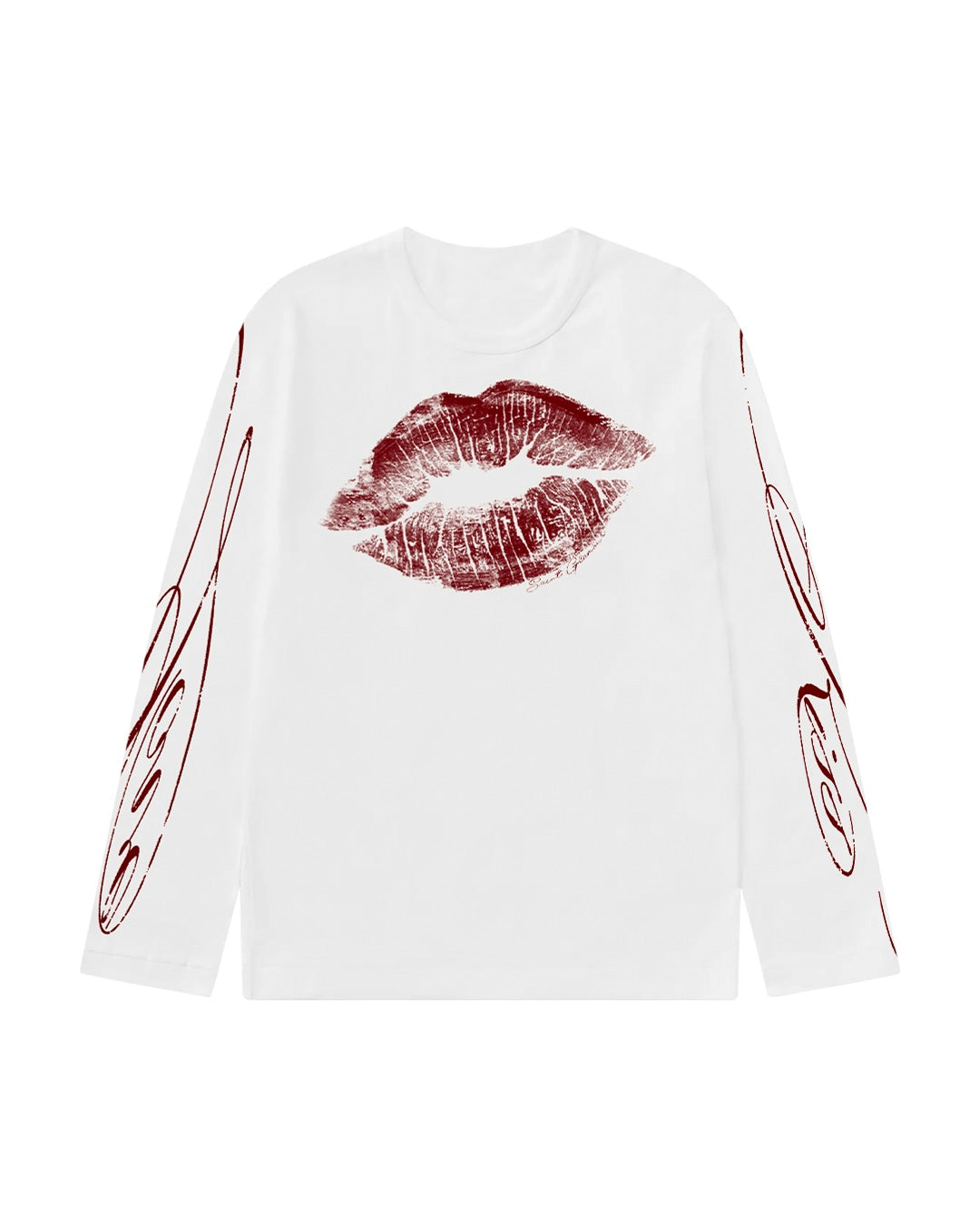 «LOVE KISS» WHITE LONGSLEEVE