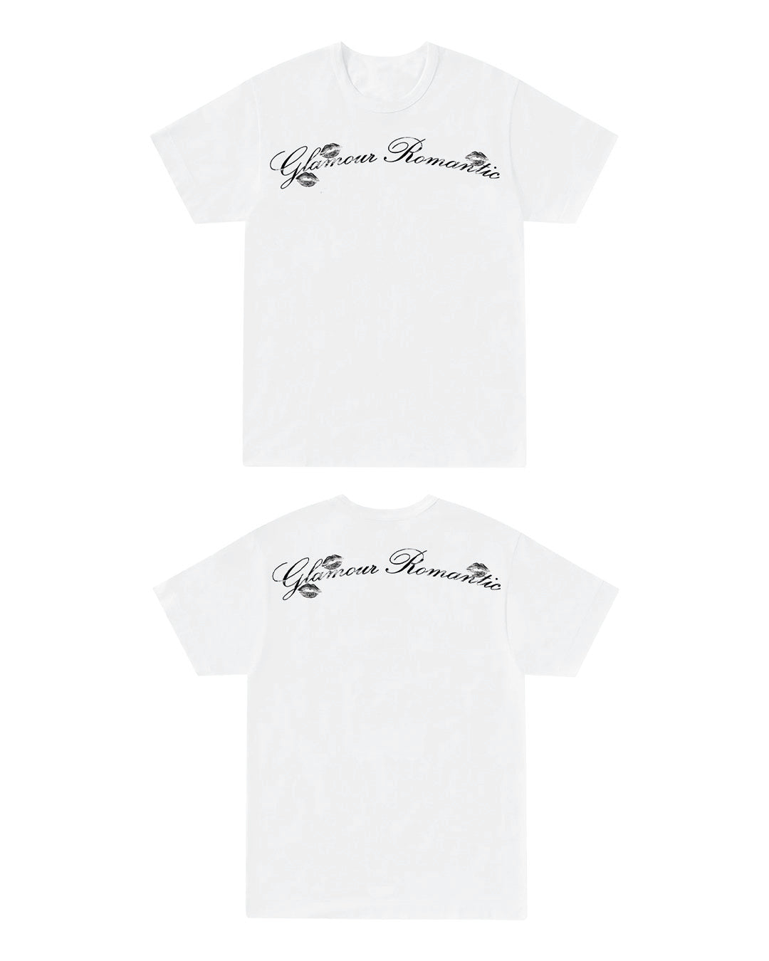 «GLAMOUR ROMANTIC» WHITE T-SHIRT