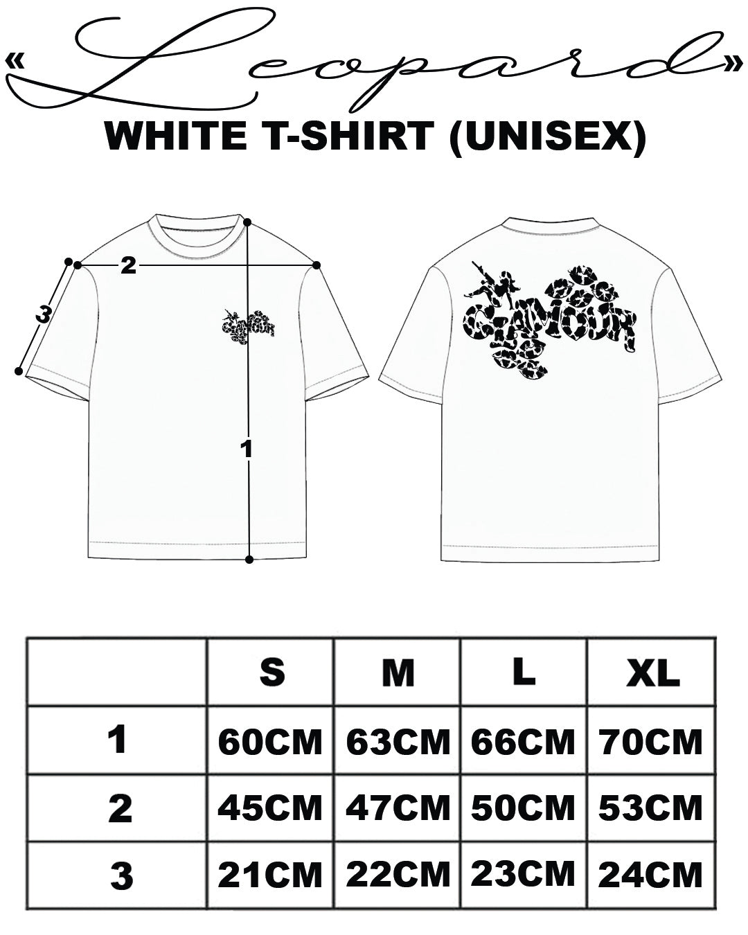 «LEOPARD» WHITE T-SHIRT
