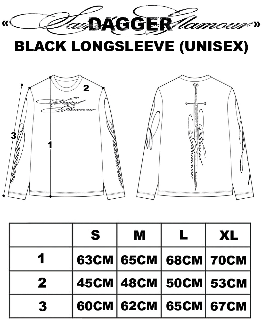 «DAGGER» BLACK LONGSLEEVE