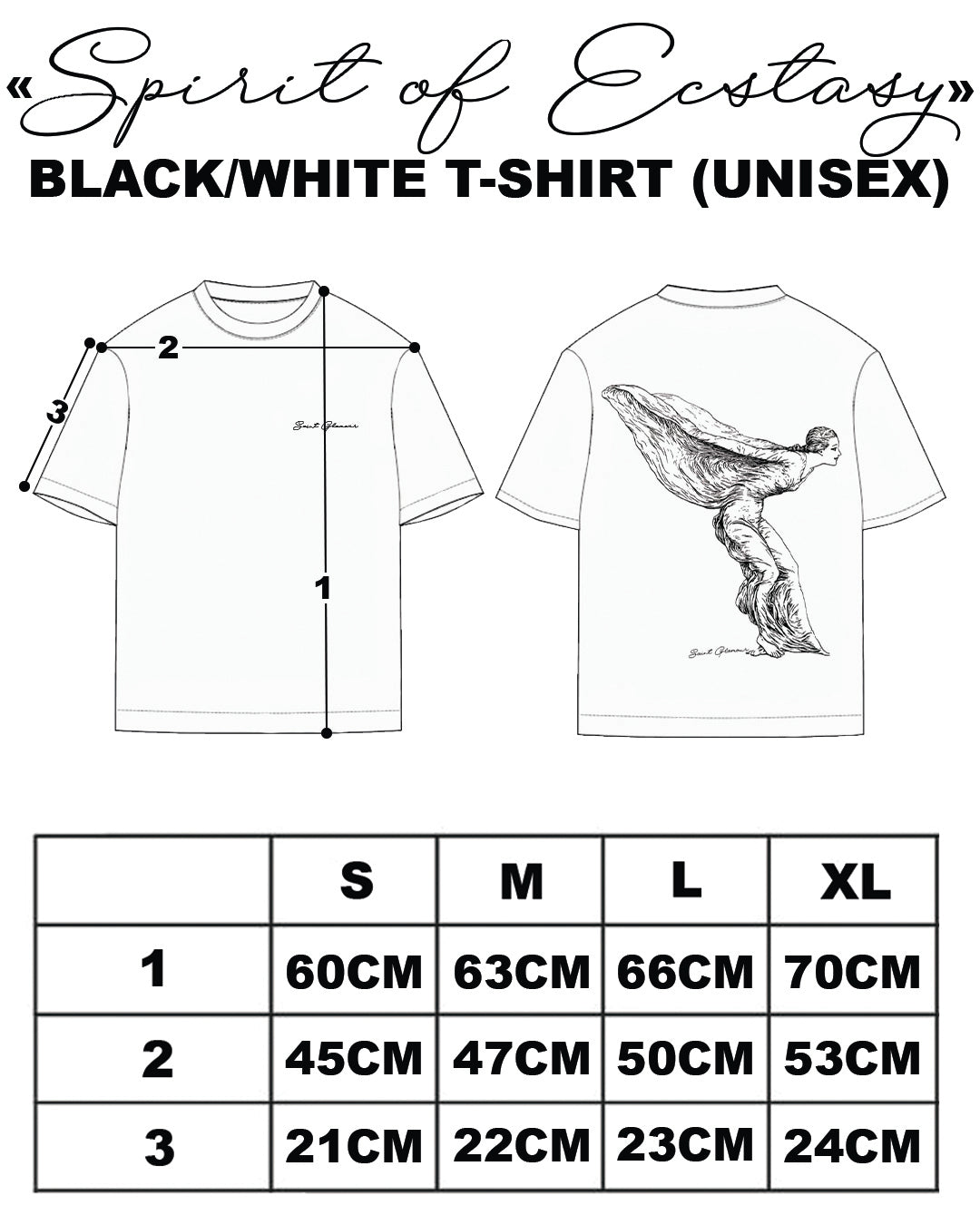 «SPIRIT OF ECSTASY» WHITE T-SHIRT